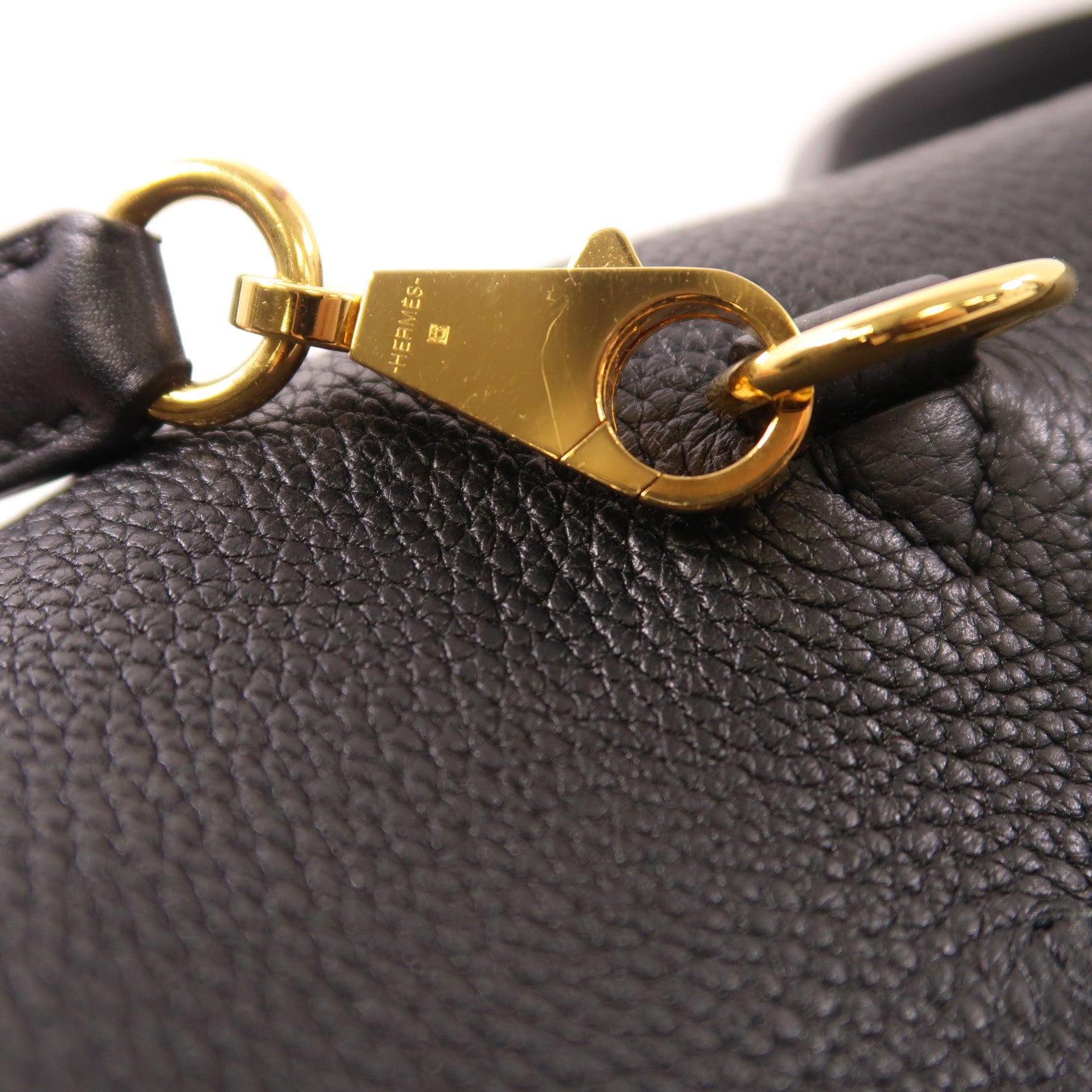 HERMES Clemence皮革24/24 29CM金扣手挽肩背兩用袋