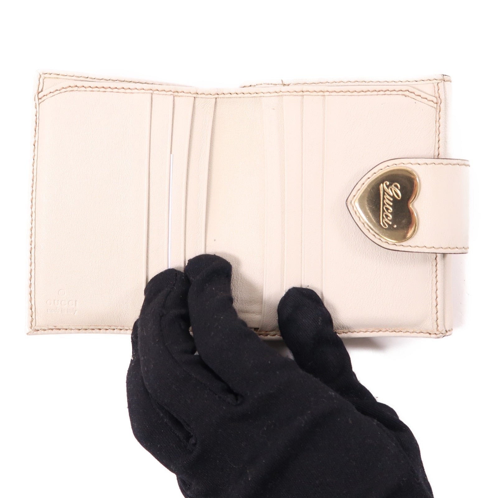 GUCCI 帆布Wallet金扣錢包
