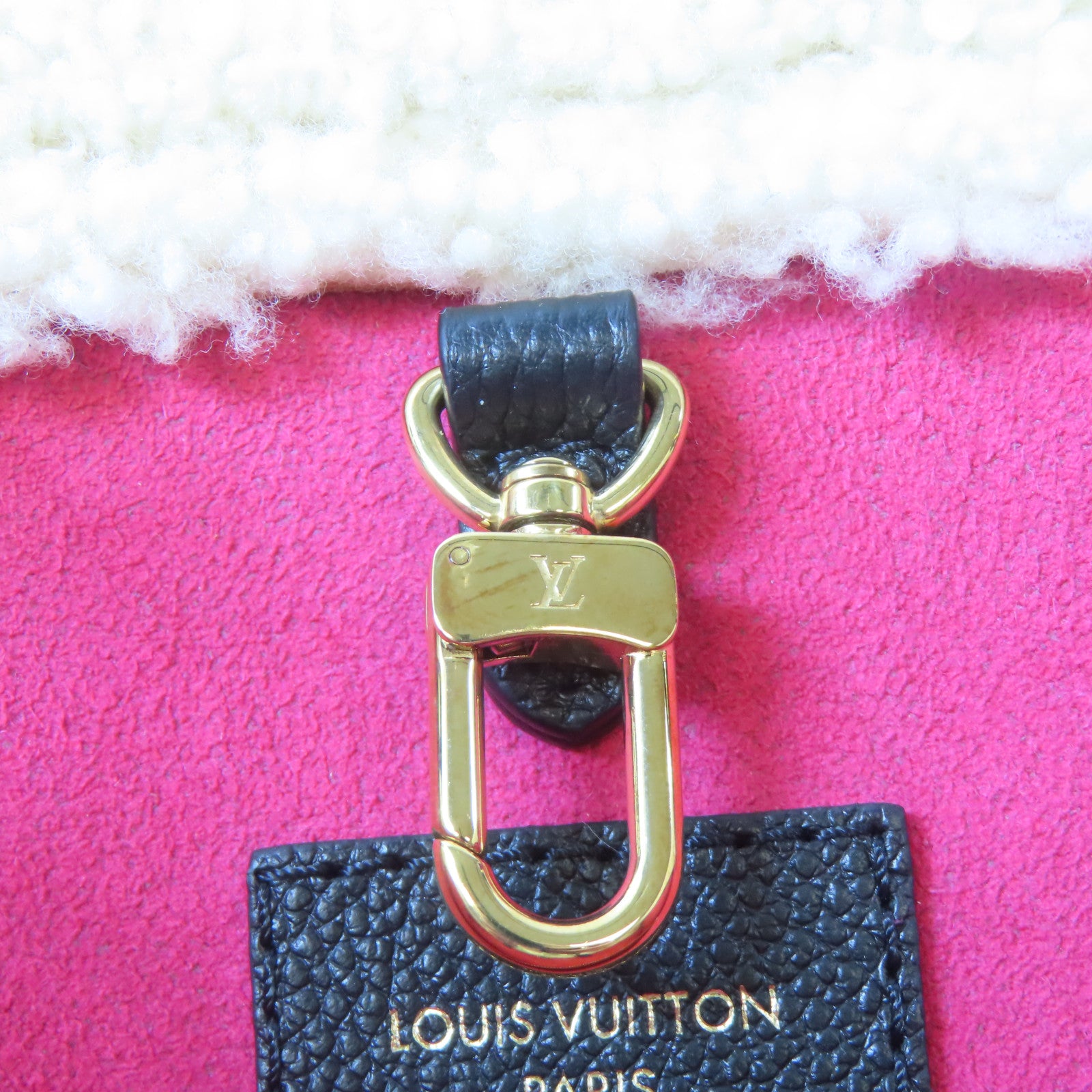 LOUIS VUITTON (PRICE DOWN) LV GHW On The Go GM Tote Bag 2 Way Bag M56958 Calfskin Wool Black