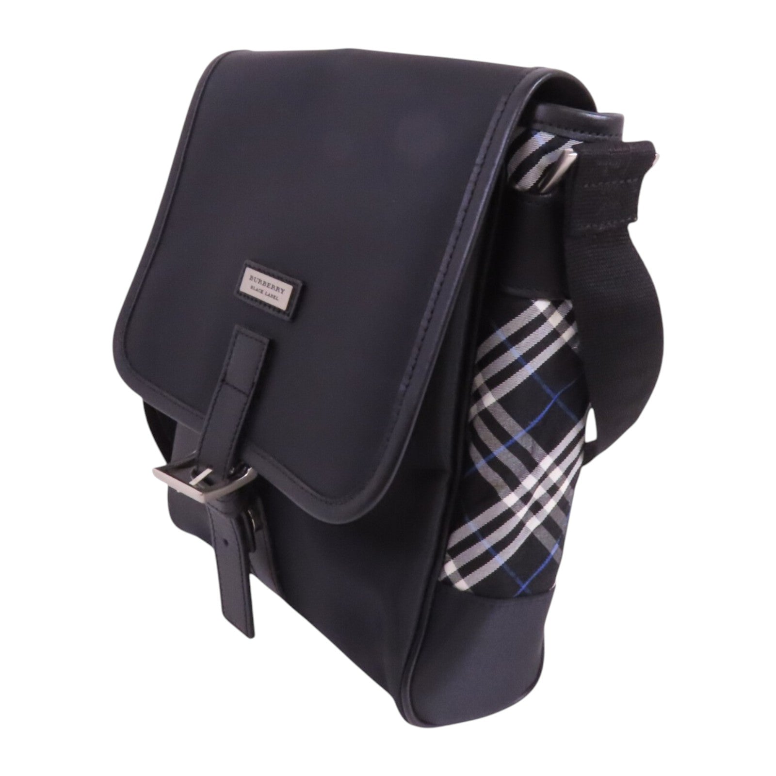 BURBERRY 尼龍Shoulder Bag銀扣肩背袋