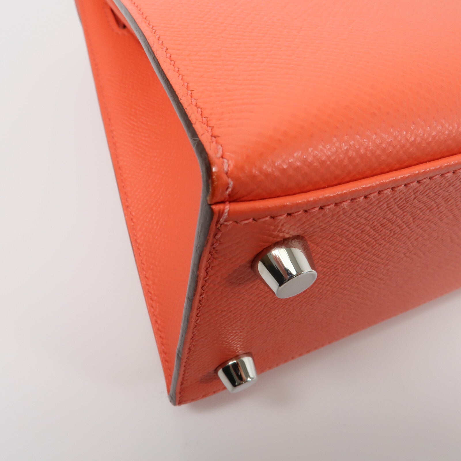 HERMES Epsom皮革Kelly 25手挽肩背兩用袋Rose Jaipur