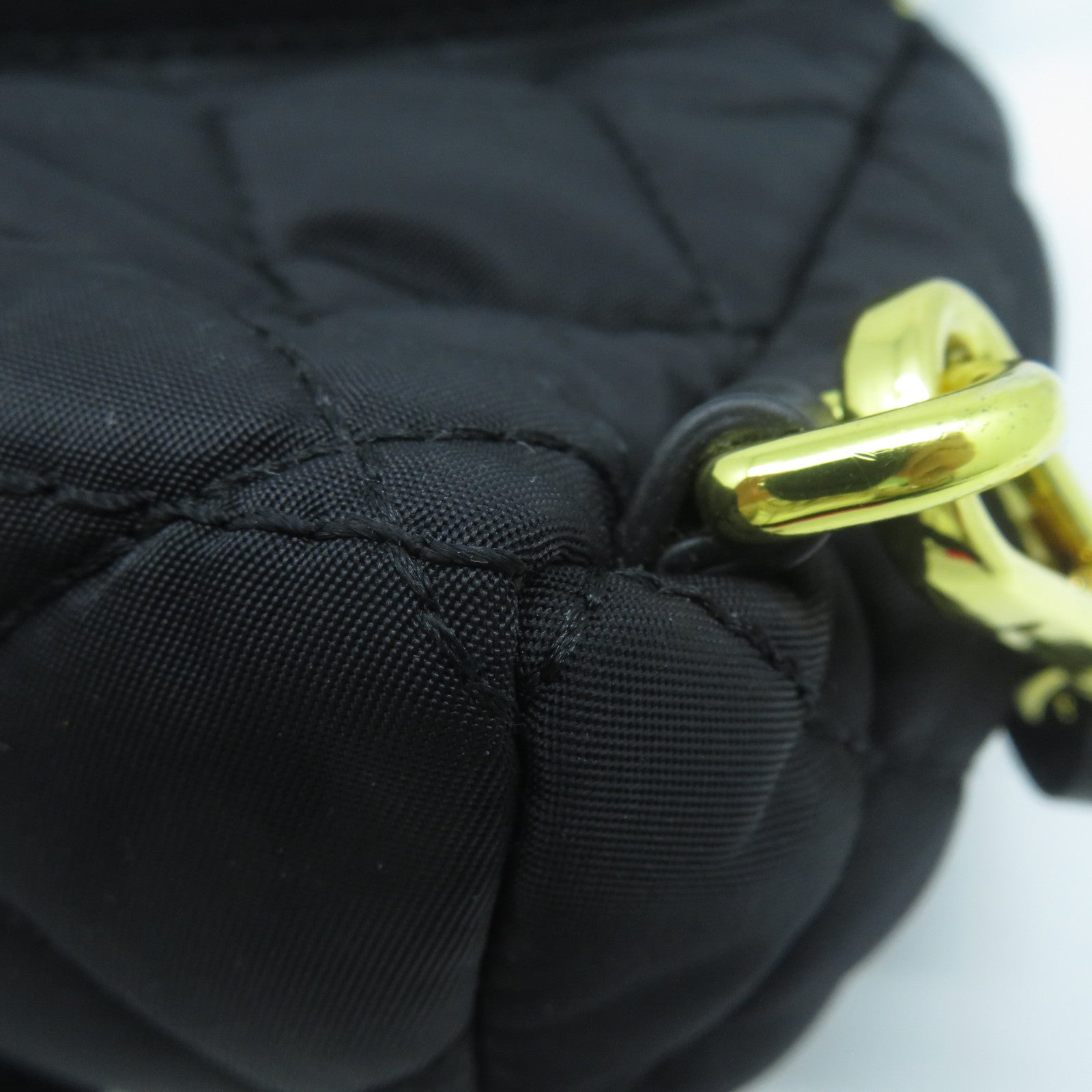 MOSCHINO 【激減優惠】菱格帆布Backpack金扣背包黑色