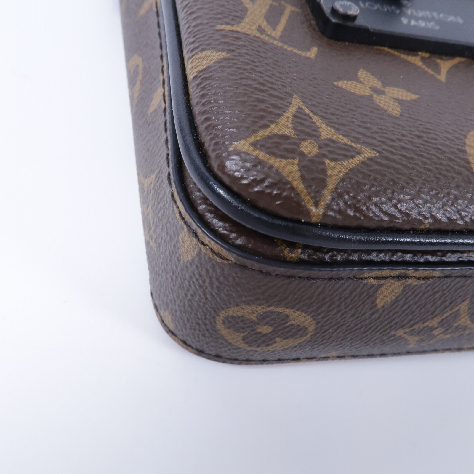 LOUIS VUITTON Monogram Macassar S-Lock肩背袋