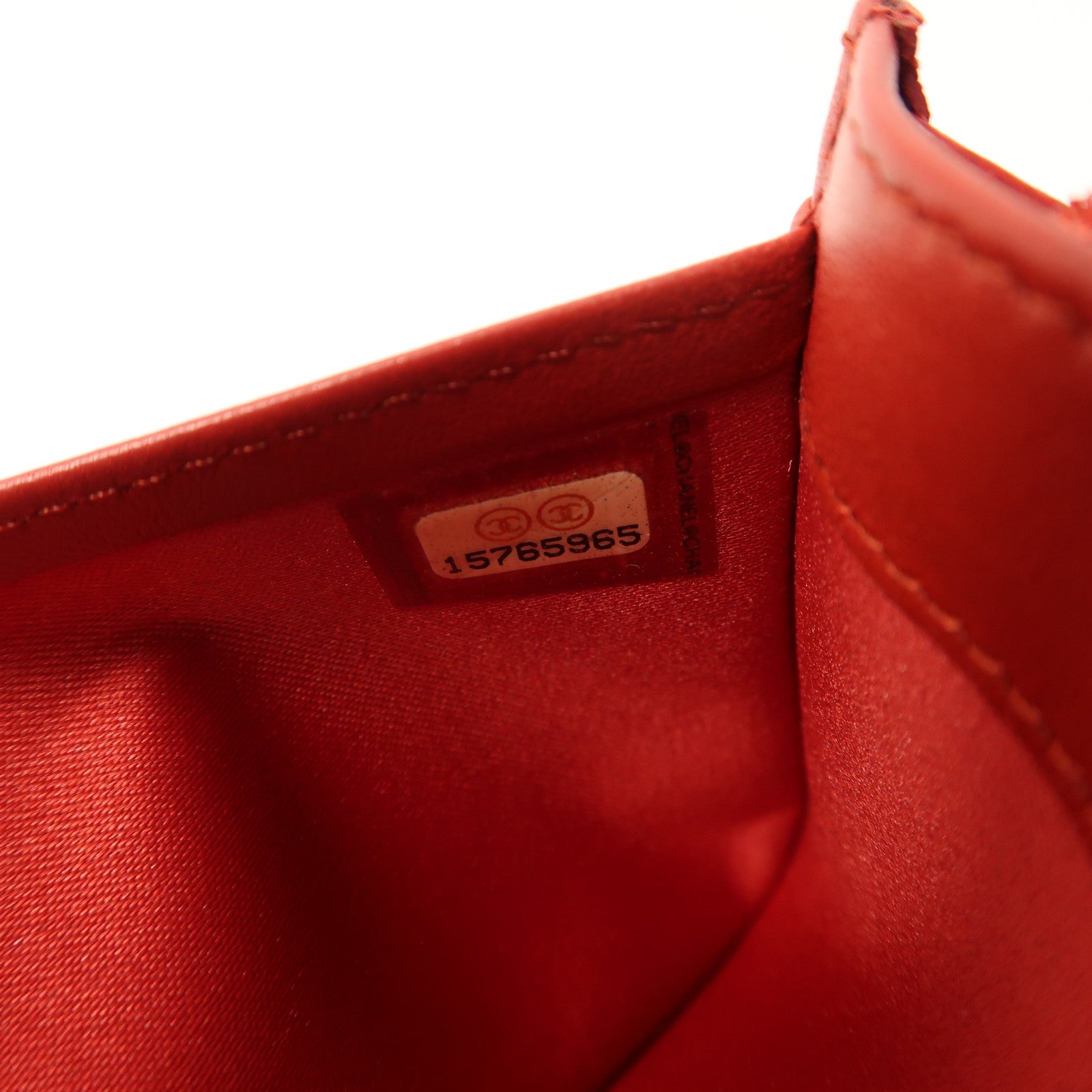 CHANEL 羊皮皮革Long Wallet銀扣長錢包