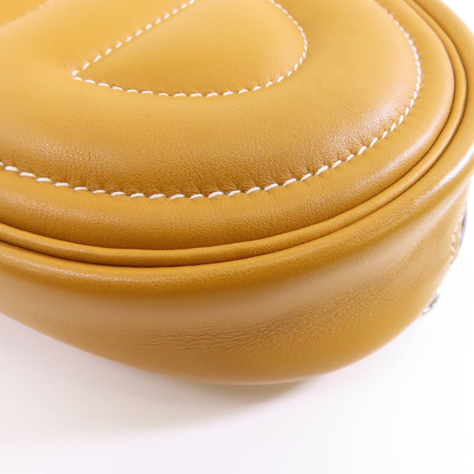 HERMES Swift皮革In The Loop Belt Bag銀扣肩背袋Sesame/Lime/棕色/黃色