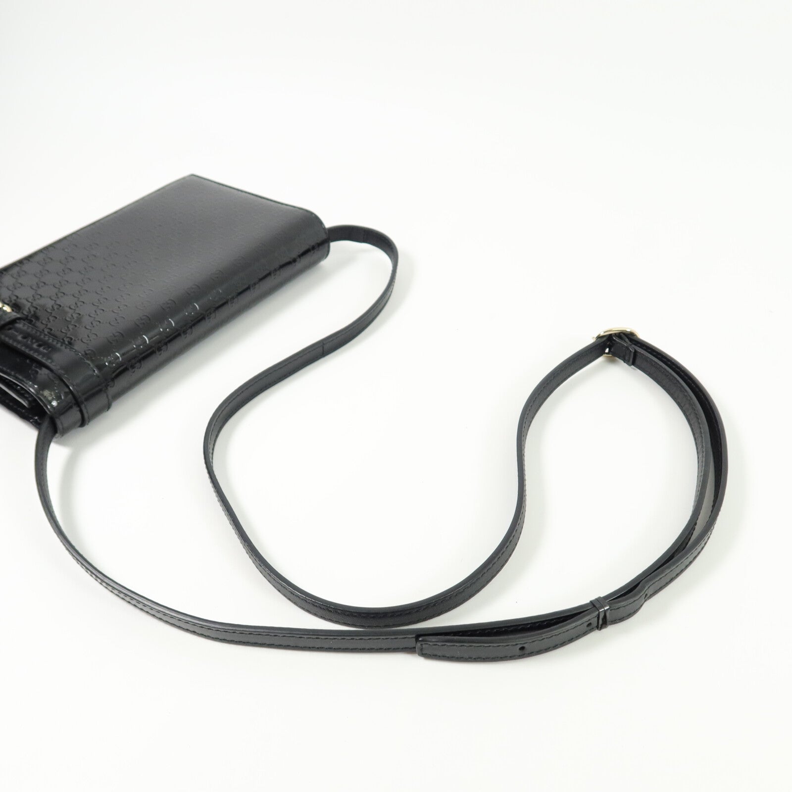 GUCCI 漆皮皮革Wallet on Chain肩背袋