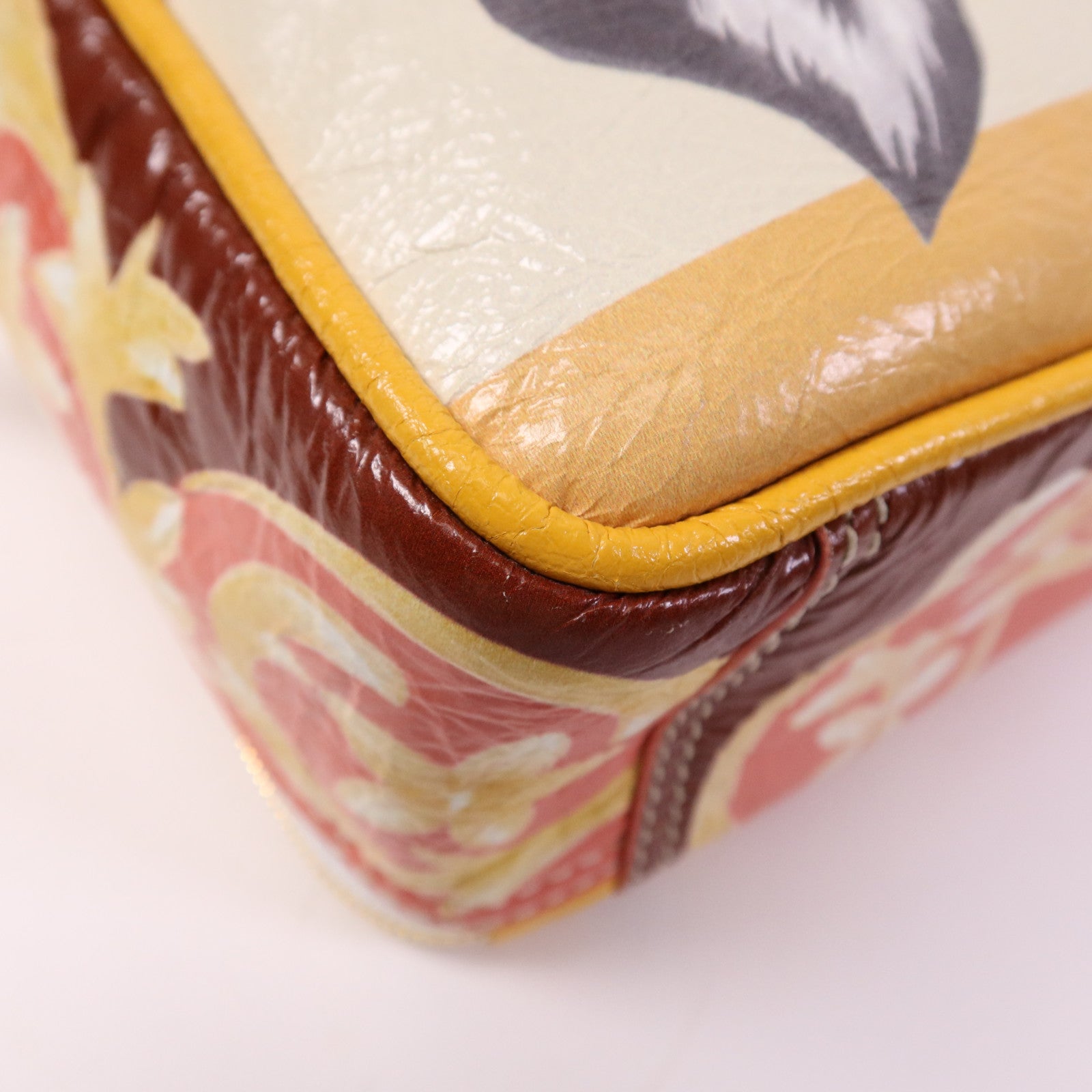 BALENCIAGA 【激減優惠】塗層帆布Floral Blanket Square Messenger銀扣手挽肩背兩用袋
