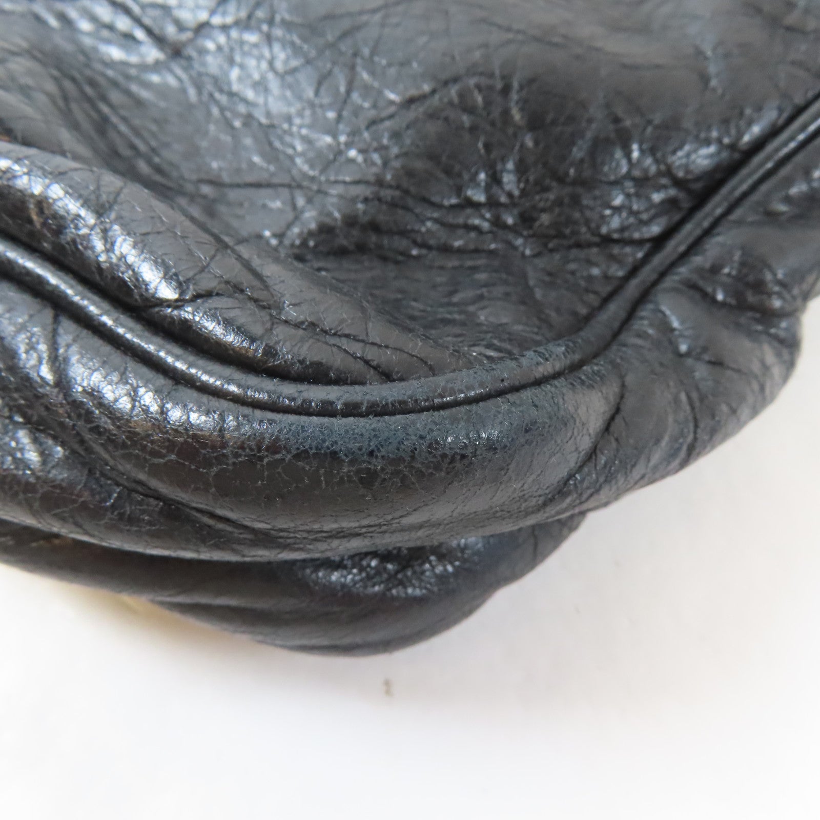 BALENCIAGA 牛皮皮革Hip Bag金扣肩背袋黑色