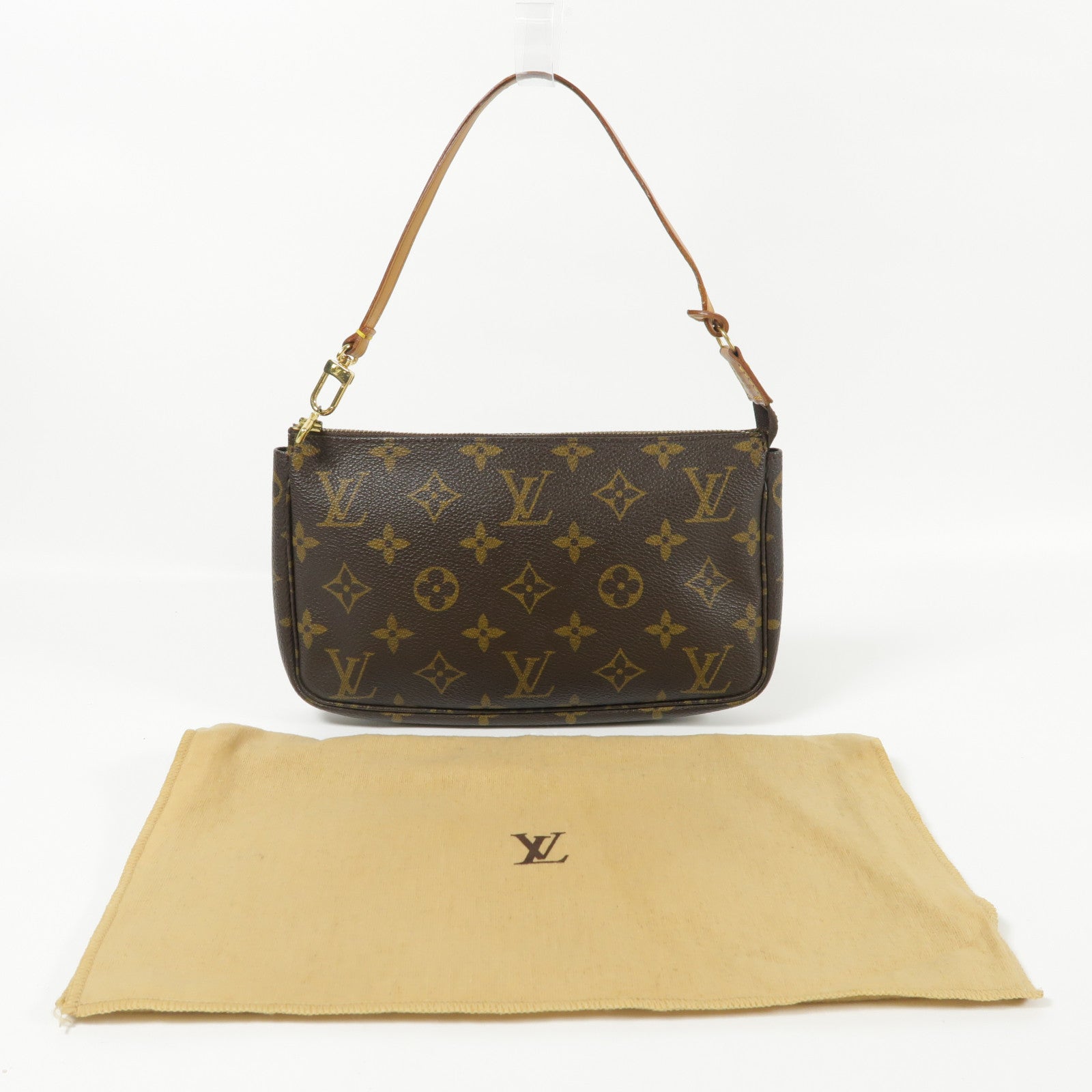 LOUIS VUITTON Monogram Pochette Accessoires金扣手拿包