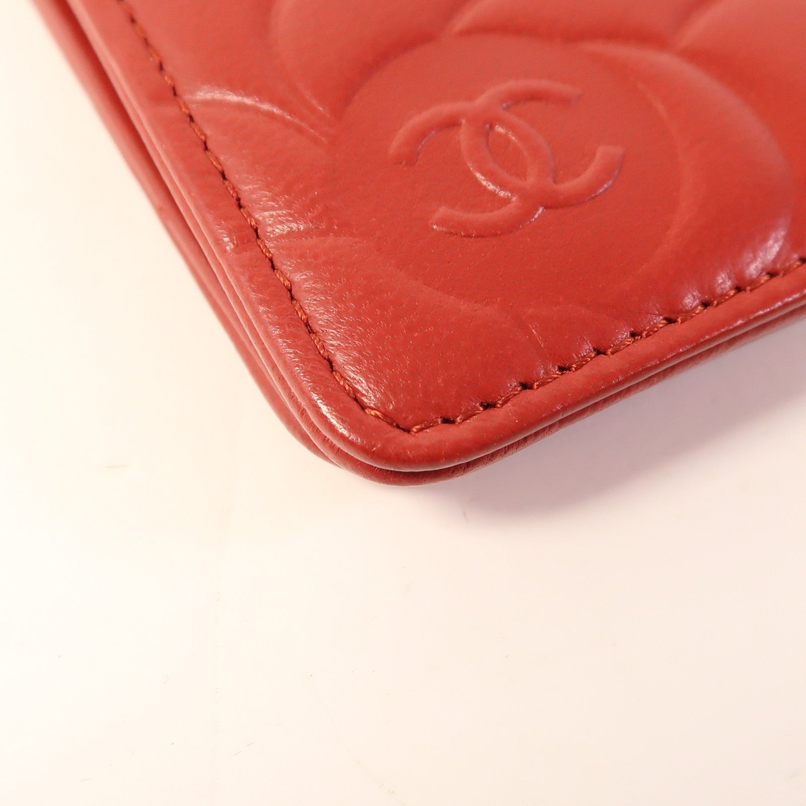 CHANEL 羊皮皮革Long Wallet銀扣長錢包