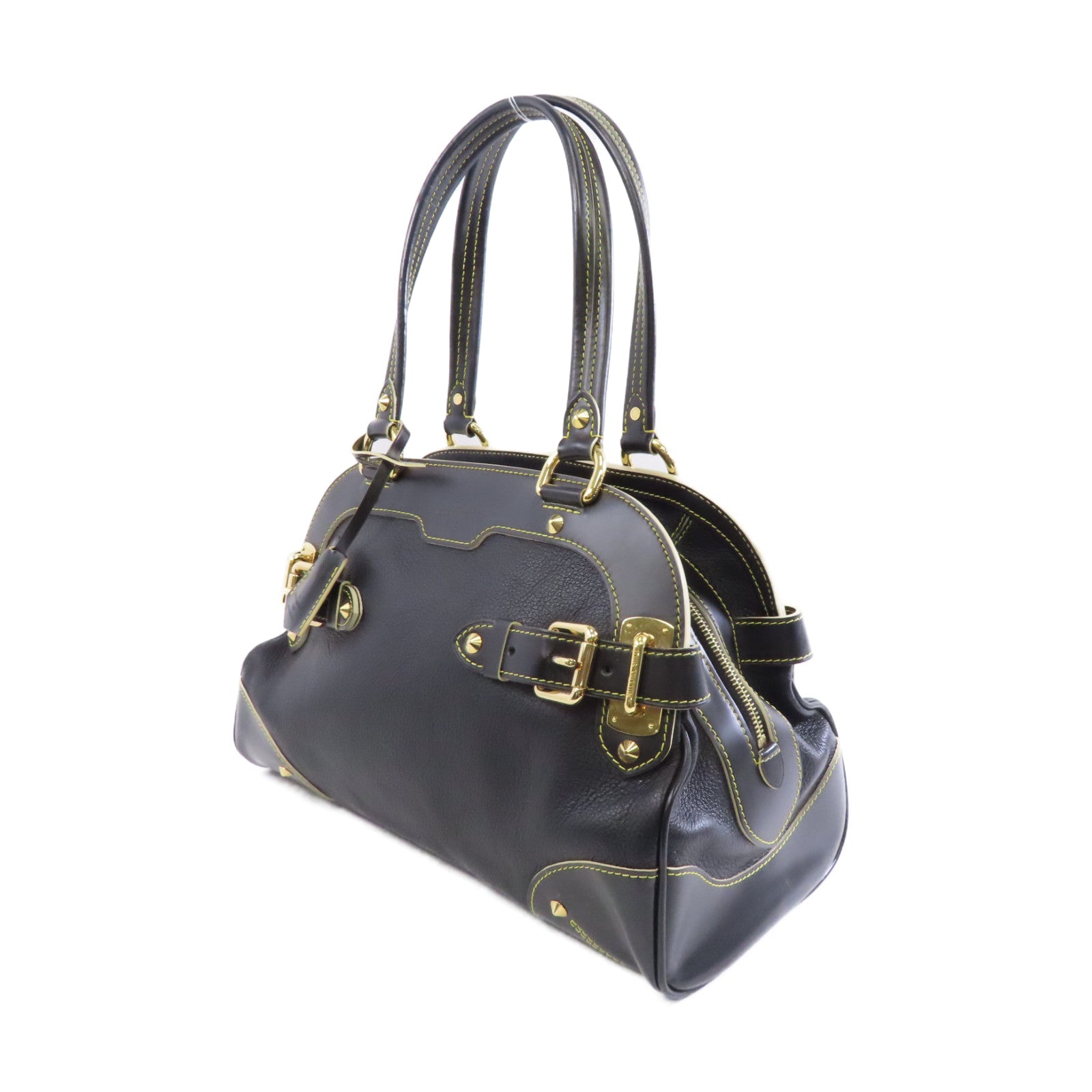 LOUIS VUITTON Suhari皮革Le Radieux金扣手挽袋黑色