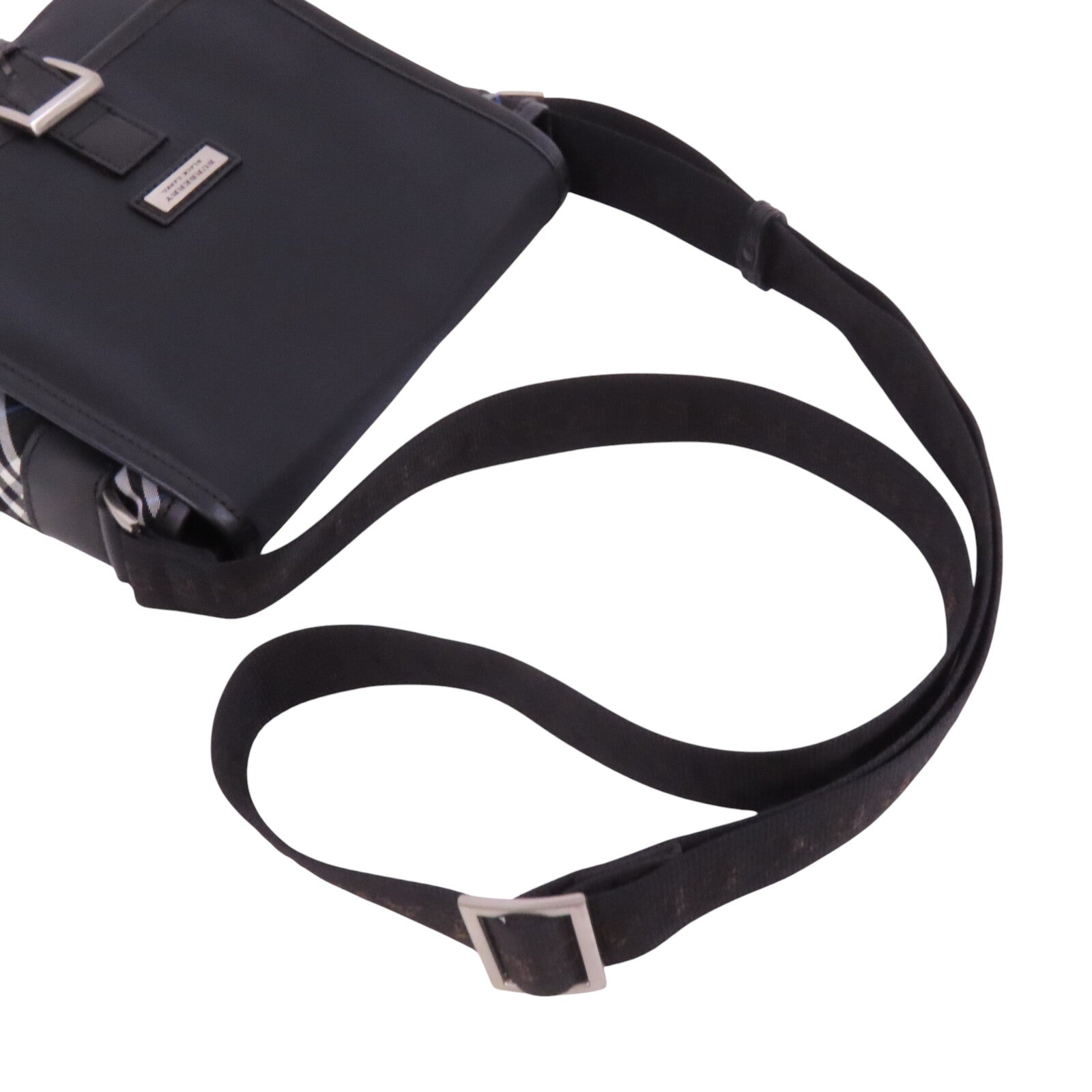 BURBERRY 尼龍Shoulder Bag銀扣肩背袋