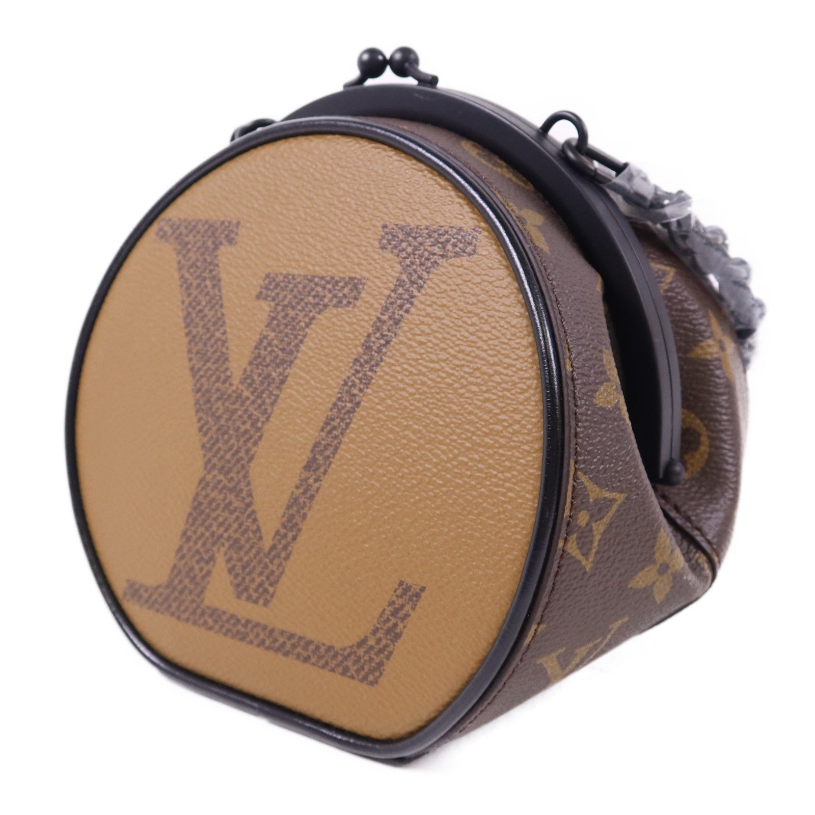 LOUIS VUITTON Monogram Reverse Boursicot BC鏈帶肩背袋