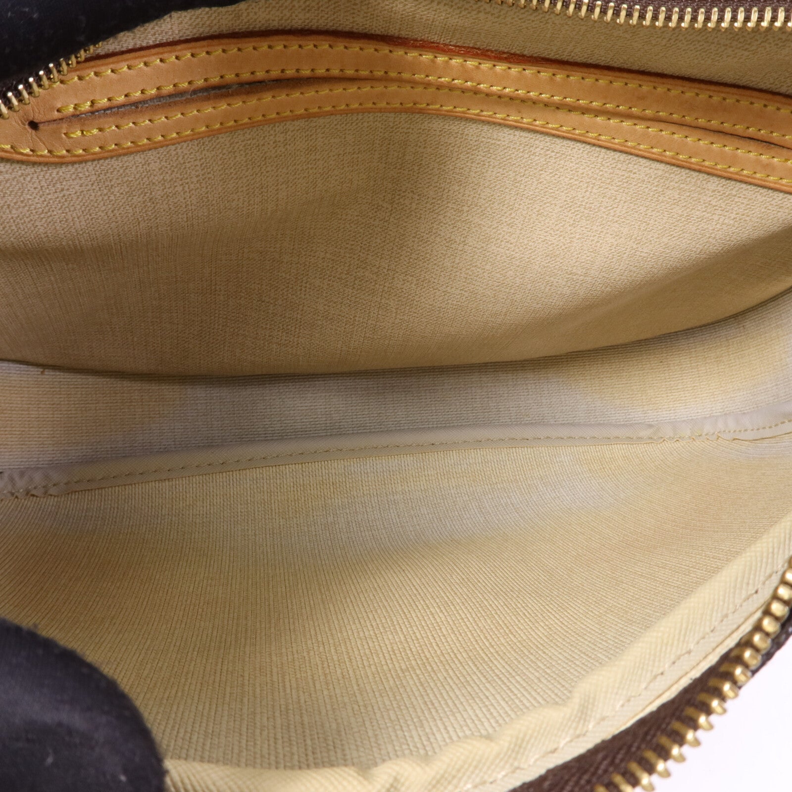 LOUIS VUITTON Monogram Reporter PM金扣肩背袋棕色