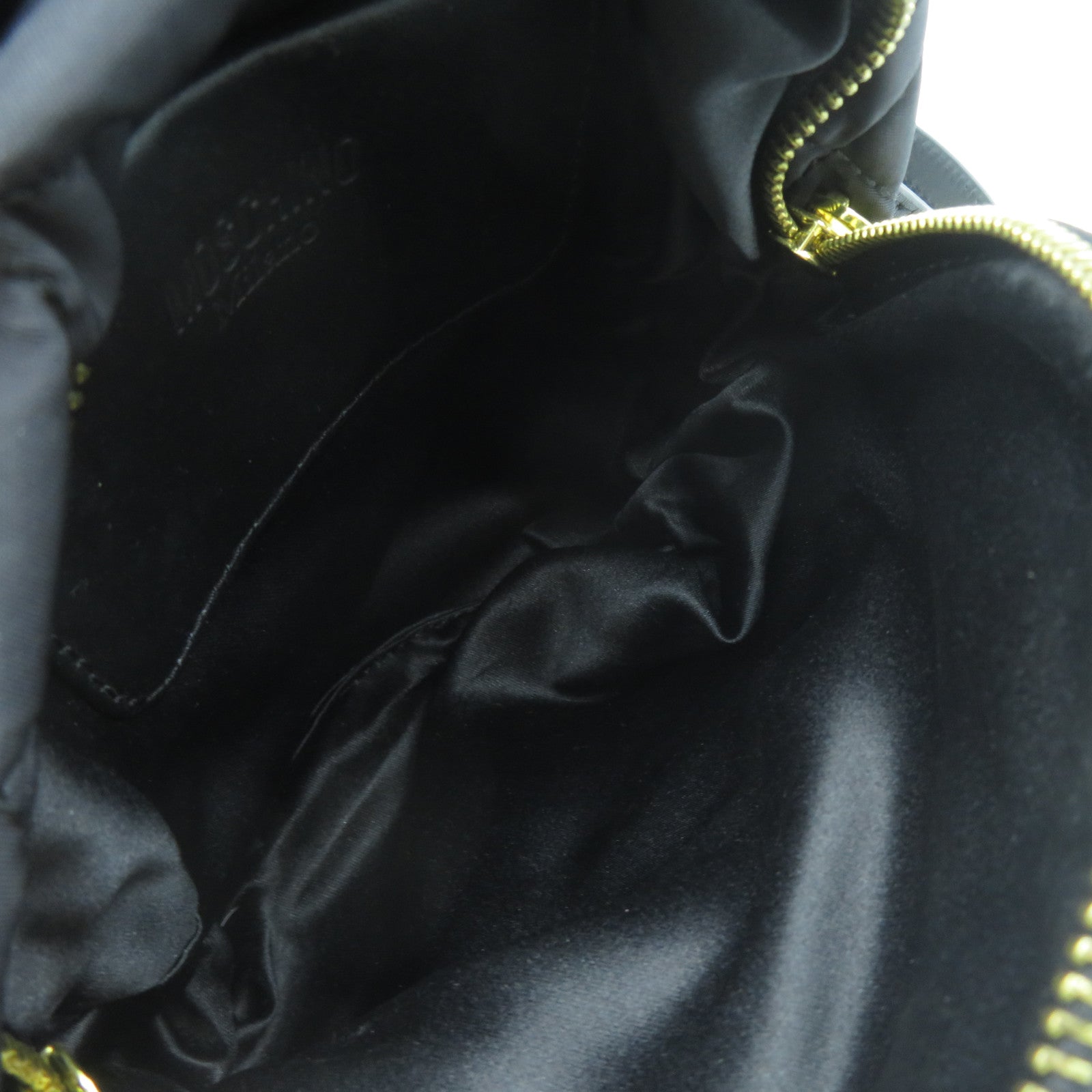 MOSCHINO 【激減優惠】菱格帆布Backpack金扣背包黑色