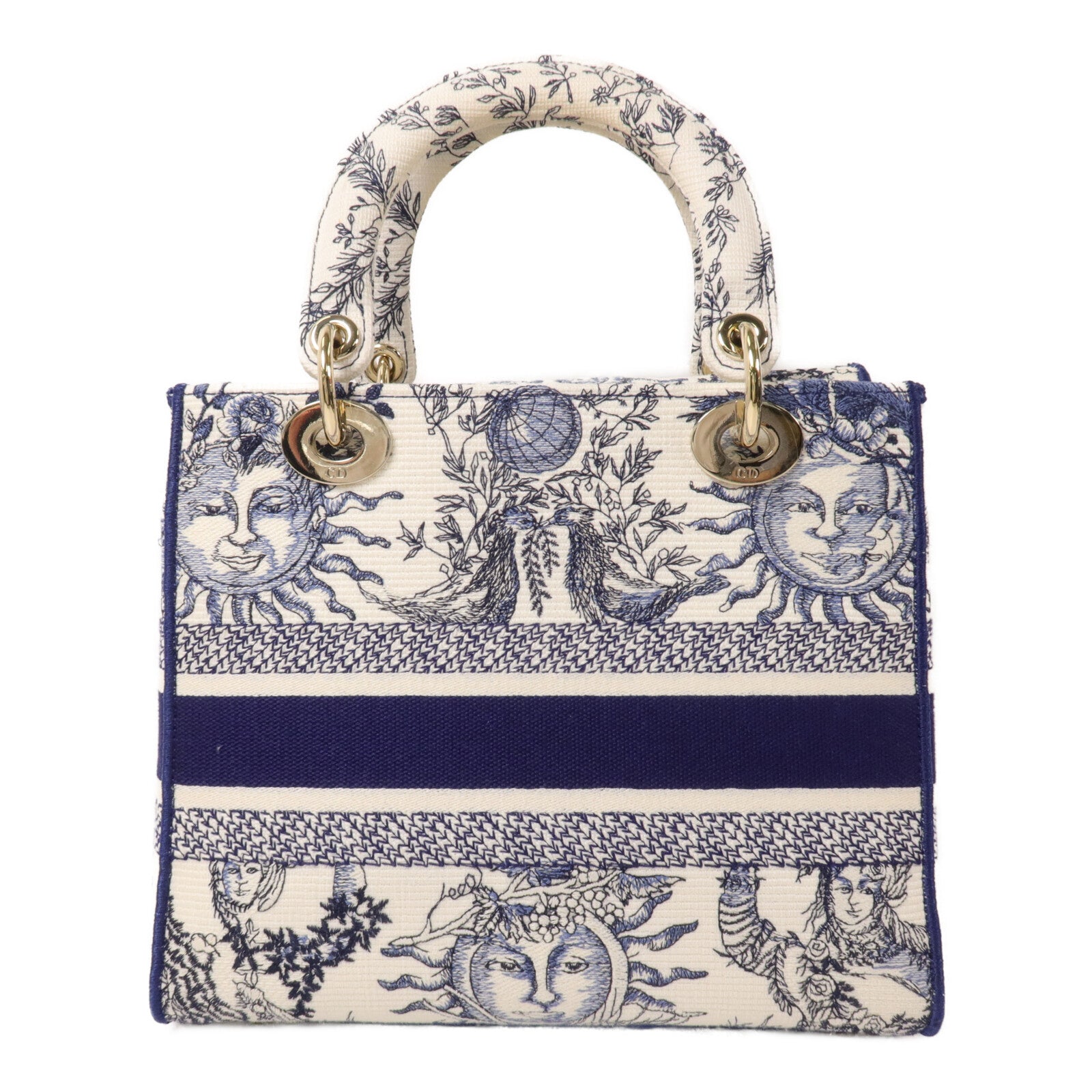 Dior 帆布Lady Dior D-Lite Medium手挽肩背兩用袋