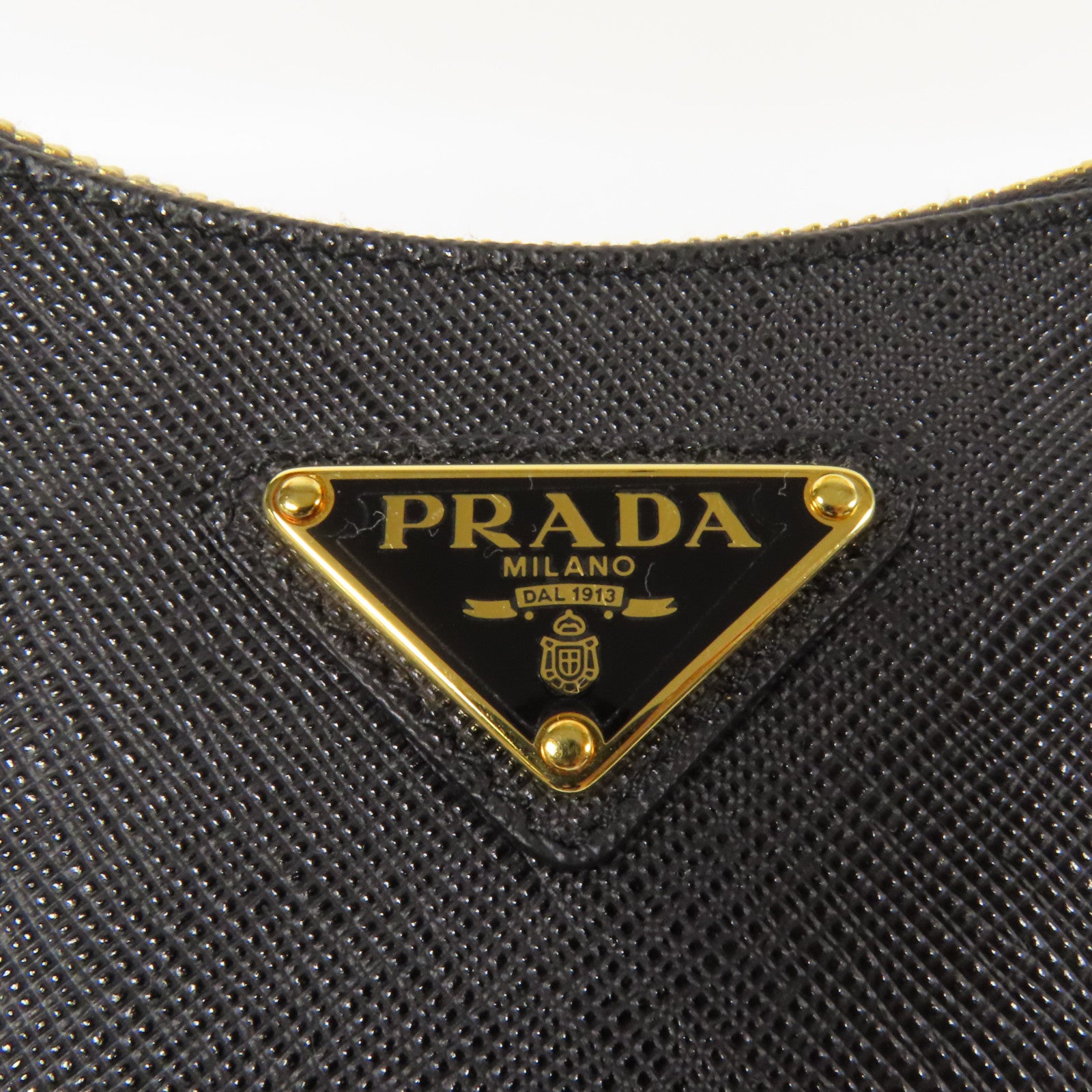 PRADA Saffinao皮革金扣手挽肩背兩用袋