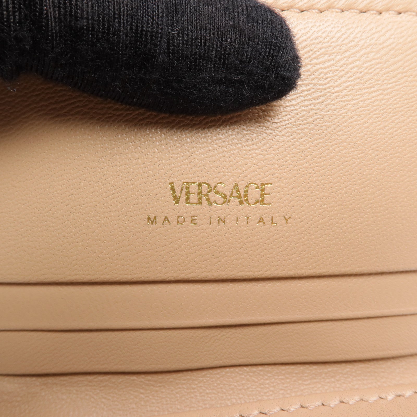VERSACE 羊皮皮革Medusa '95 Fold Wallet金扣錢包