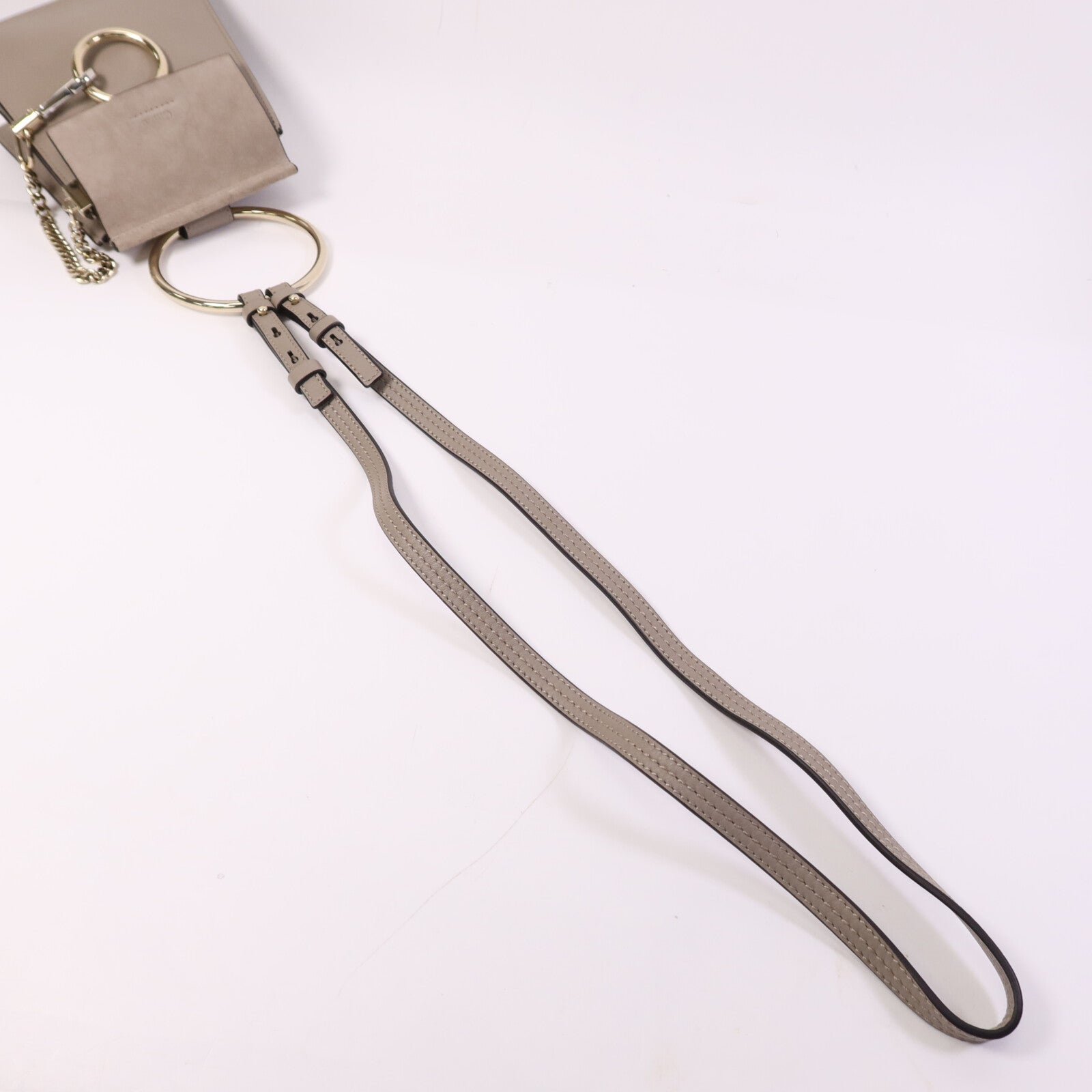 Chloe 牛皮/麂皮皮革Faye Mini Bag金扣手挽肩背兩用袋