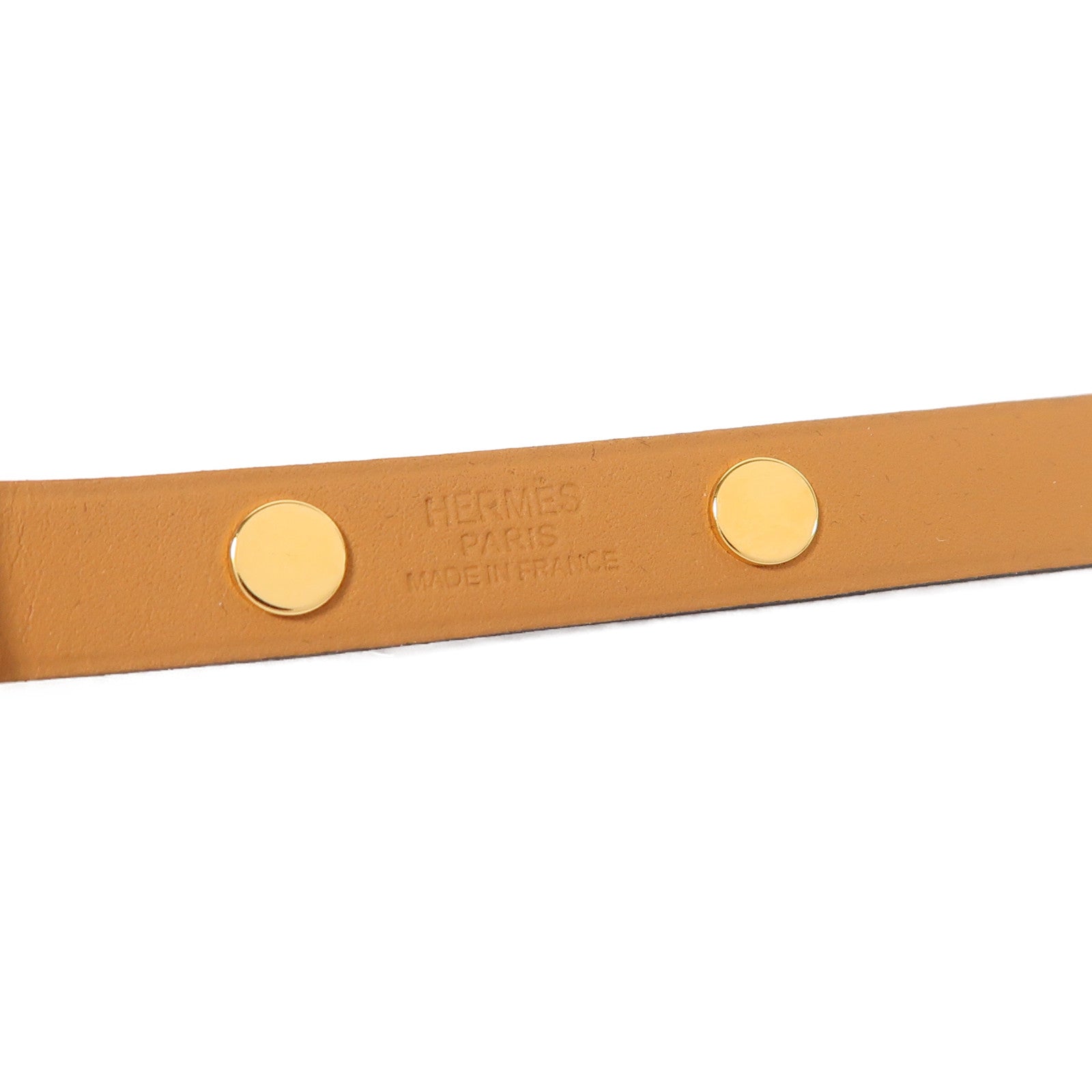 HERMES 金屬/Swift皮革Medor Infini Cloute Double Tour手鐲