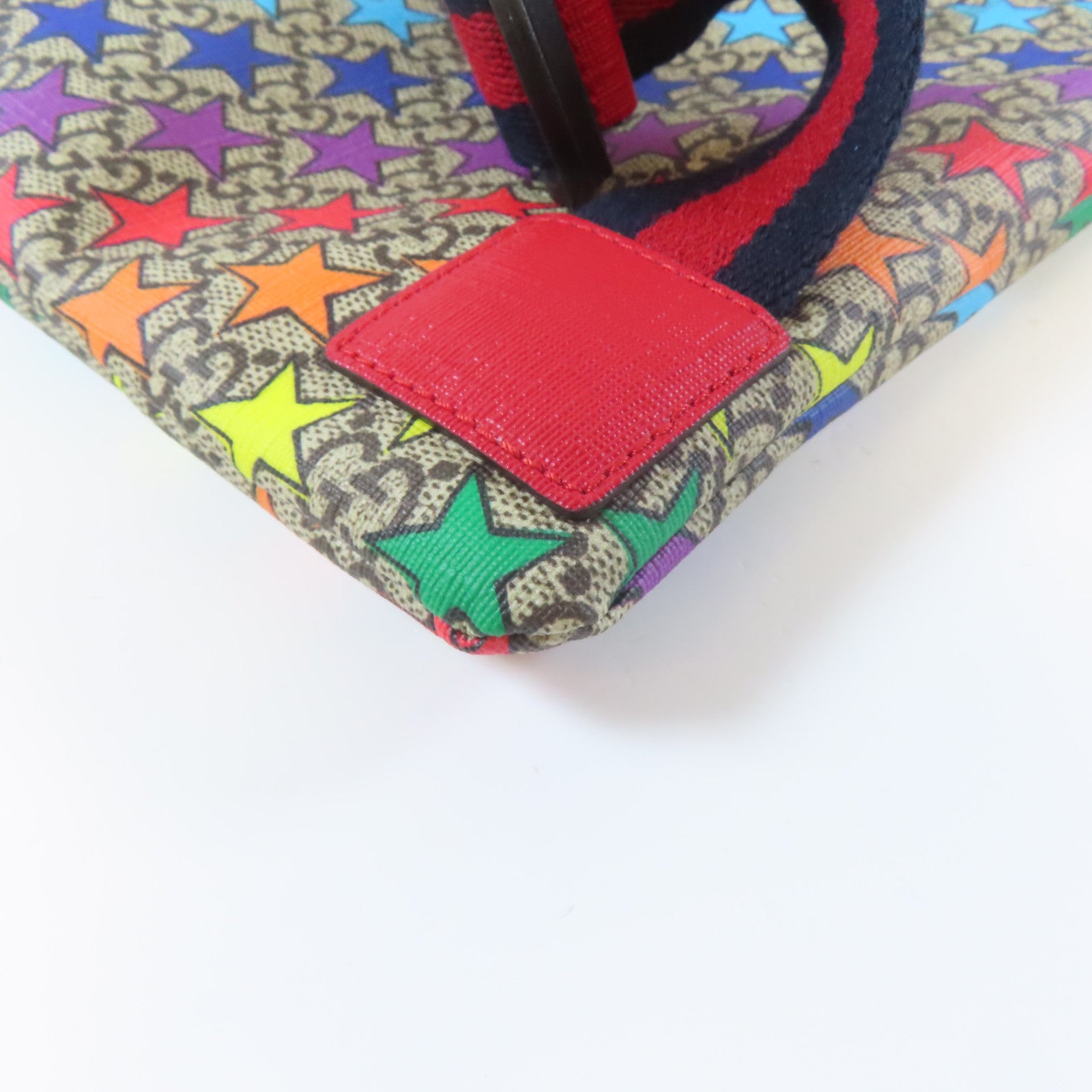 GUCCI 塗層帆布GG Supreme Rainbow Star Backpack背包彩色