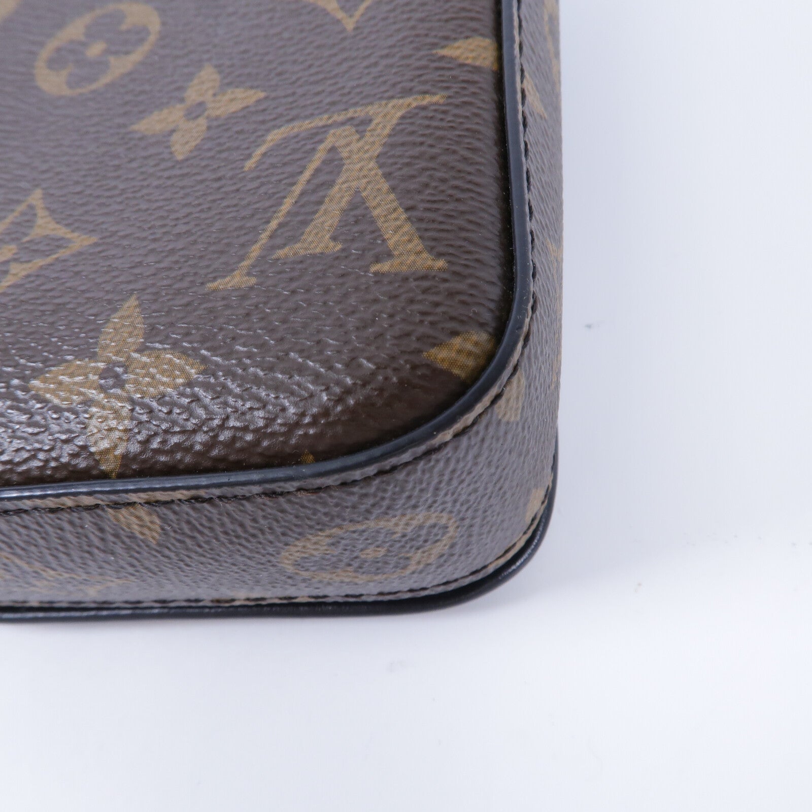 LOUIS VUITTON Monogram Macassar S-Lock肩背袋