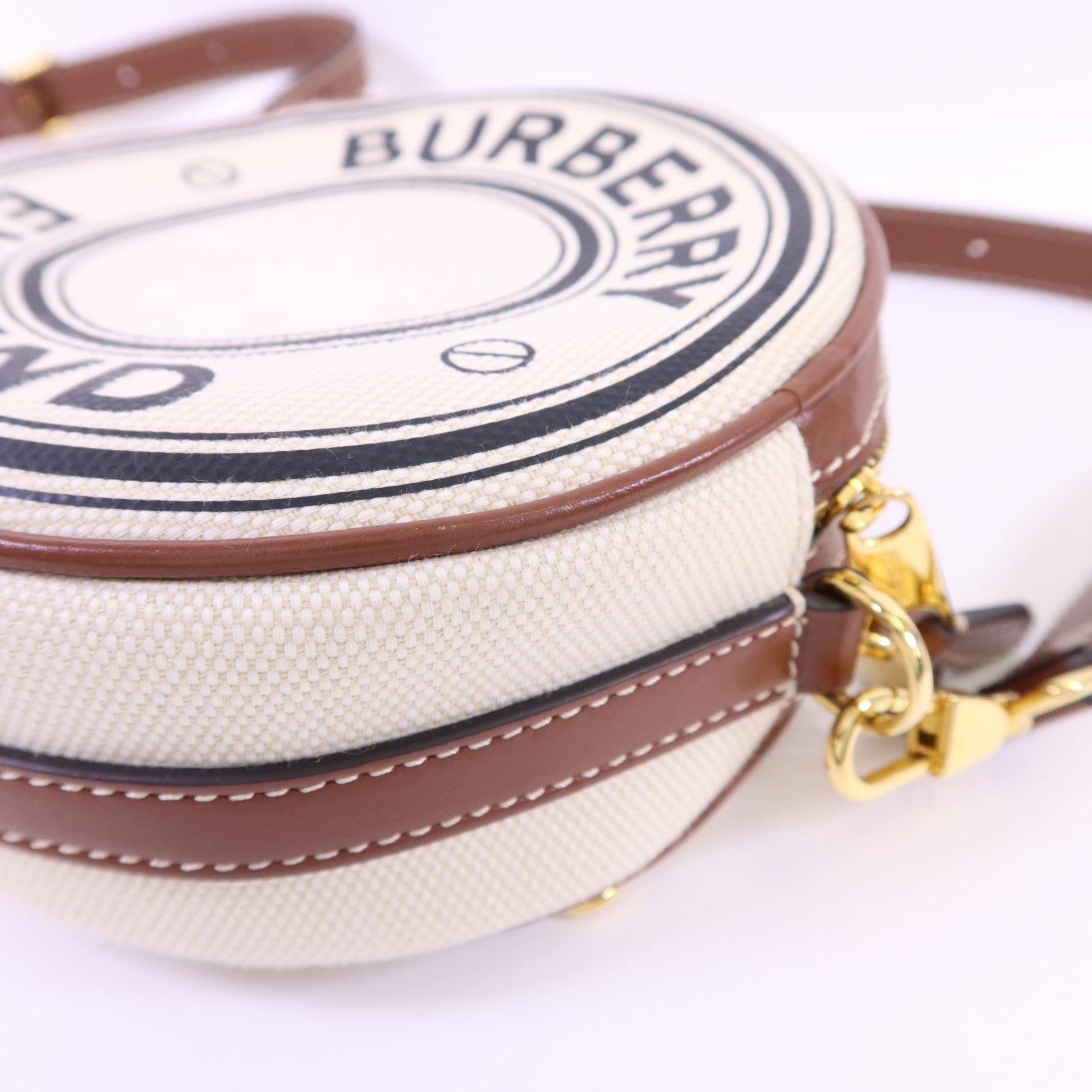 BURBERRY 帆布Louise金扣肩背袋