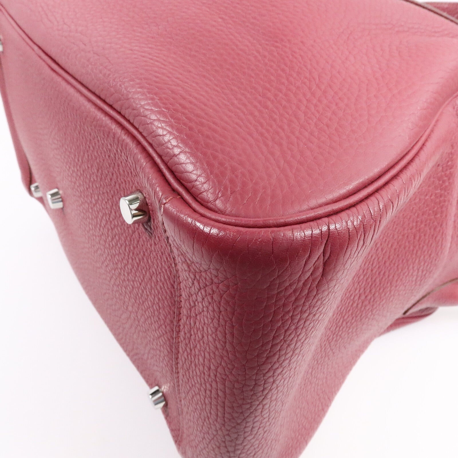HERMES Clemence皮革Lindy 34手挽肩背兩用袋Rubis