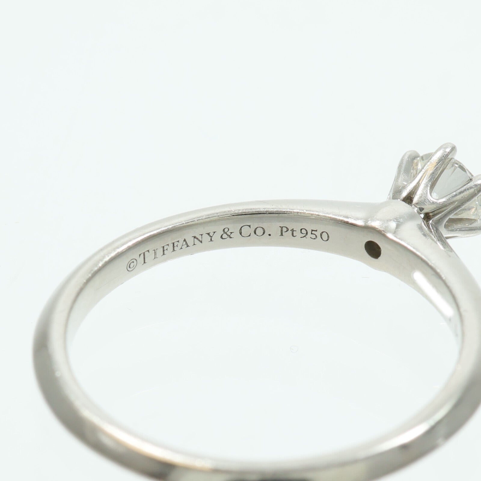 TIFFANY＆CO PT950鉑金TI SPTRD鑽石戒指