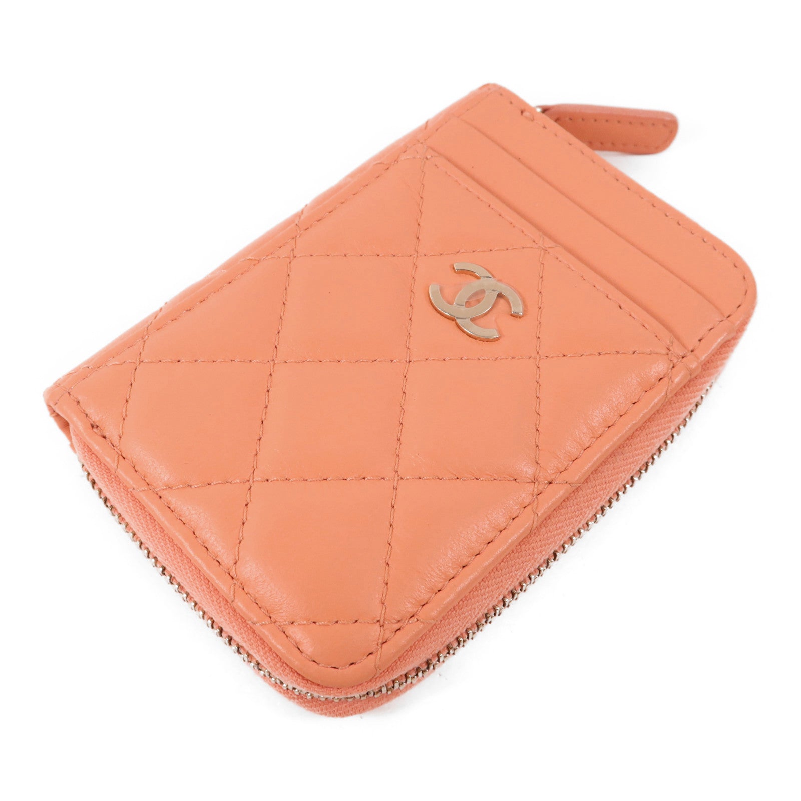 CHANEL 羊皮皮革Card Case金扣卡片套