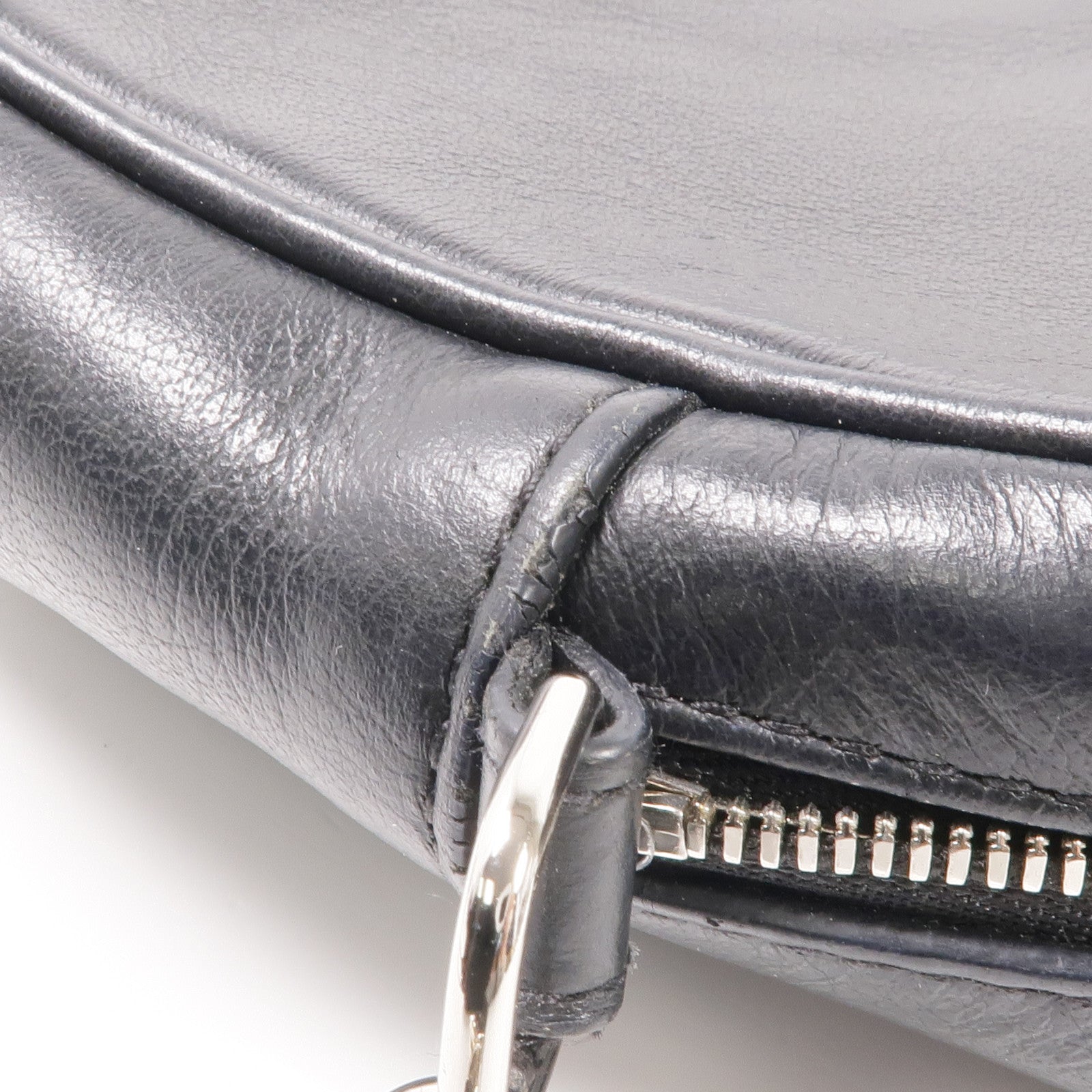 BALENCIAGA 牛皮皮革Shoulder Bag銀扣肩背袋