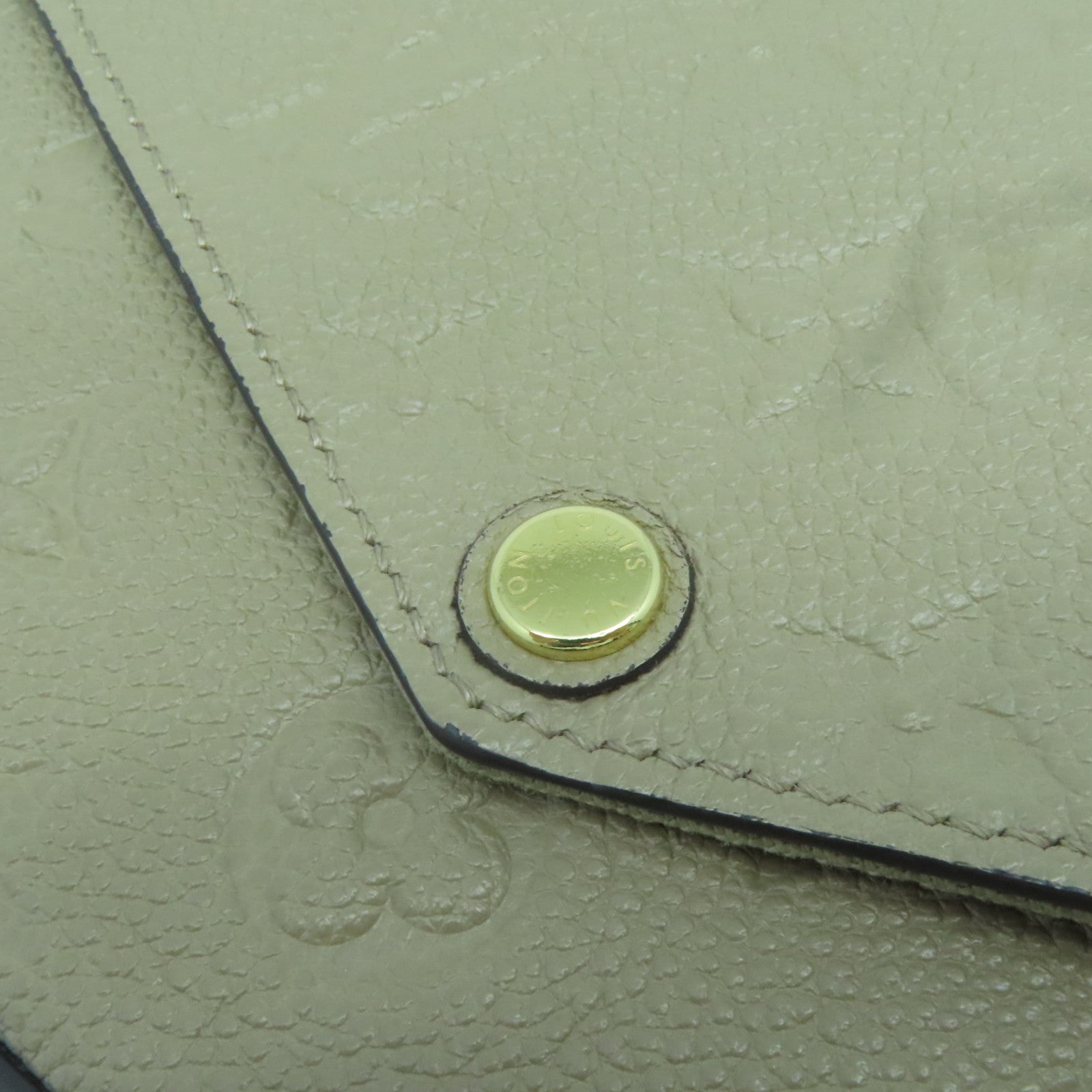 LOUIS VUITTON Monogram Empreinte Felicie Pochette金扣鏈帶肩背袋啡色