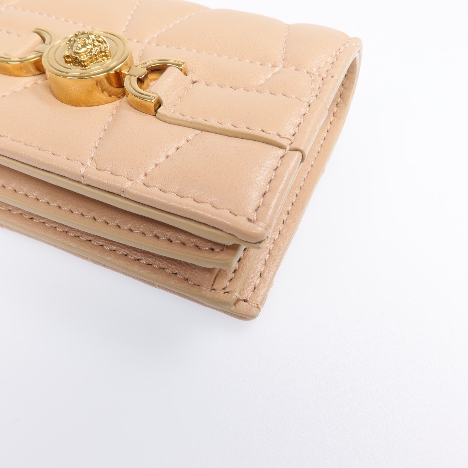 VERSACE 羊皮皮革Medusa '95 Fold Wallet金扣錢包