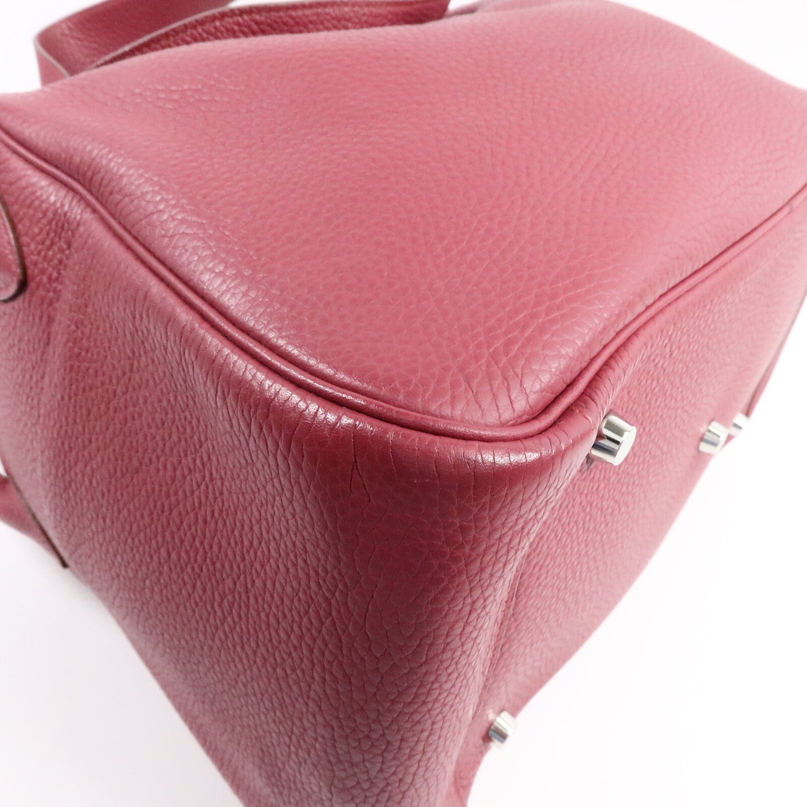 HERMES Clemence皮革Lindy 34手挽肩背兩用袋Rubis