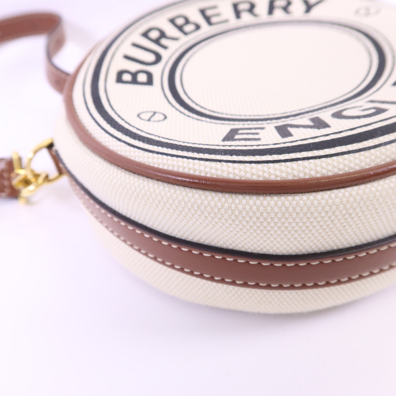 BURBERRY 帆布Louise金扣肩背袋