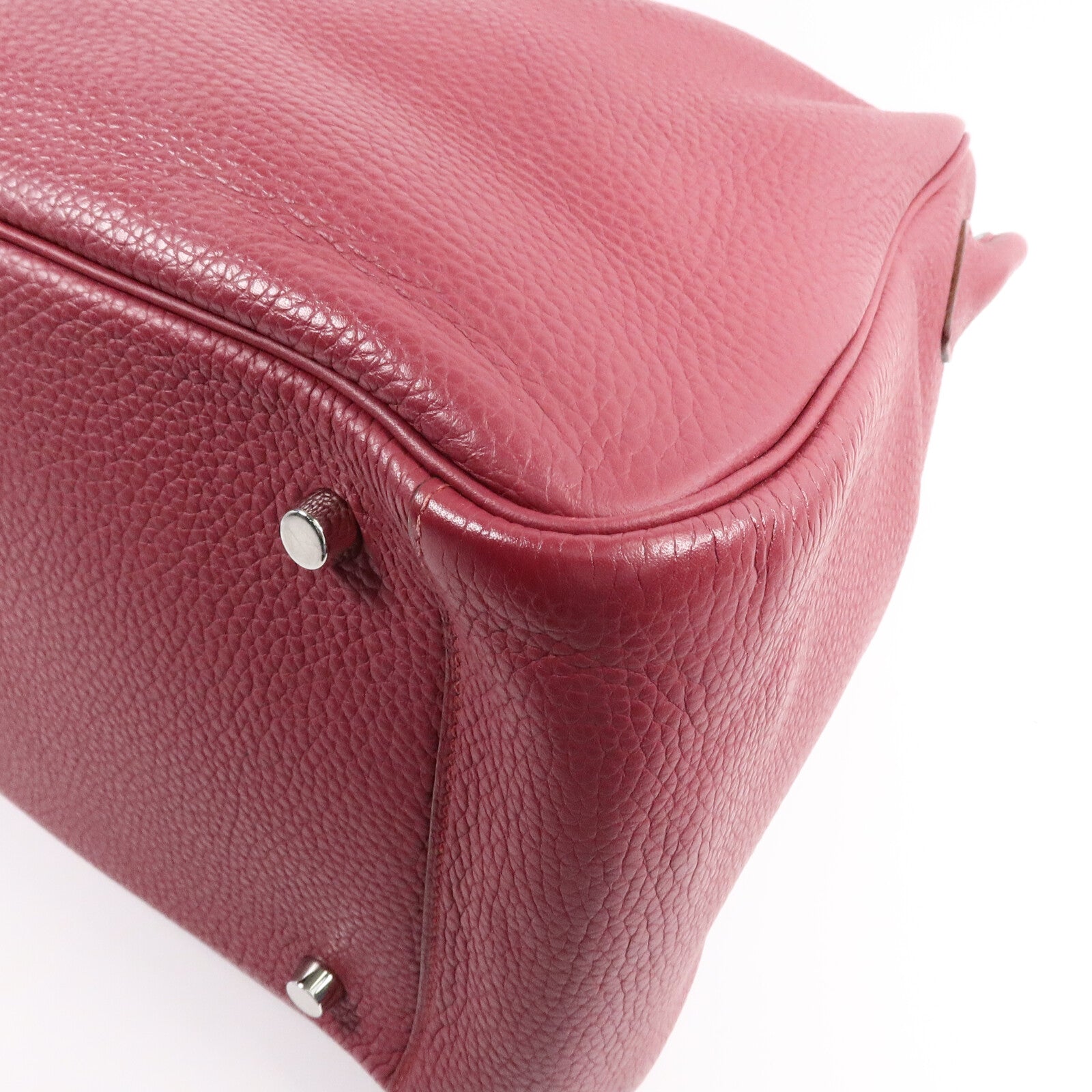 HERMES Clemence皮革Lindy 34手挽肩背兩用袋Rubis