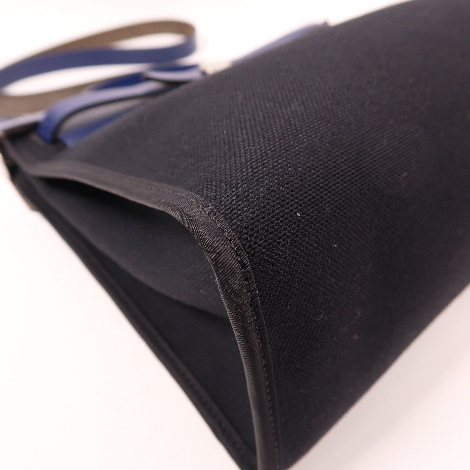 HERMES 帆布Herbag PM銀扣手挽肩背兩用袋