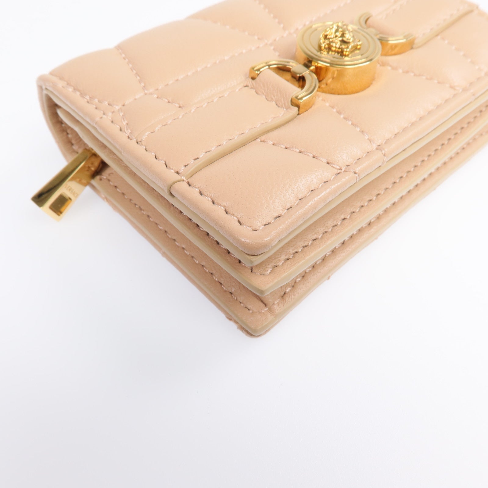 VERSACE 羊皮皮革Medusa '95 Fold Wallet金扣錢包