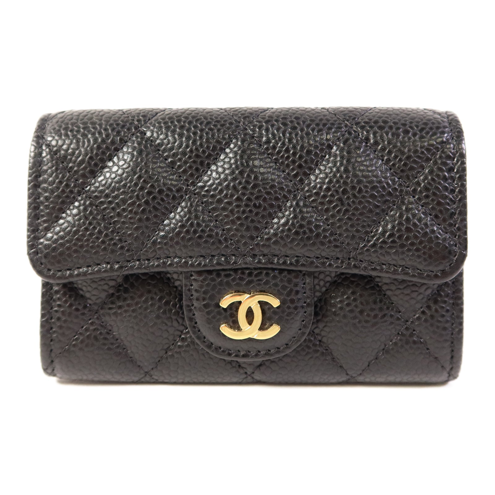 CHANEL 牛皮皮革Card Case金扣卡片套