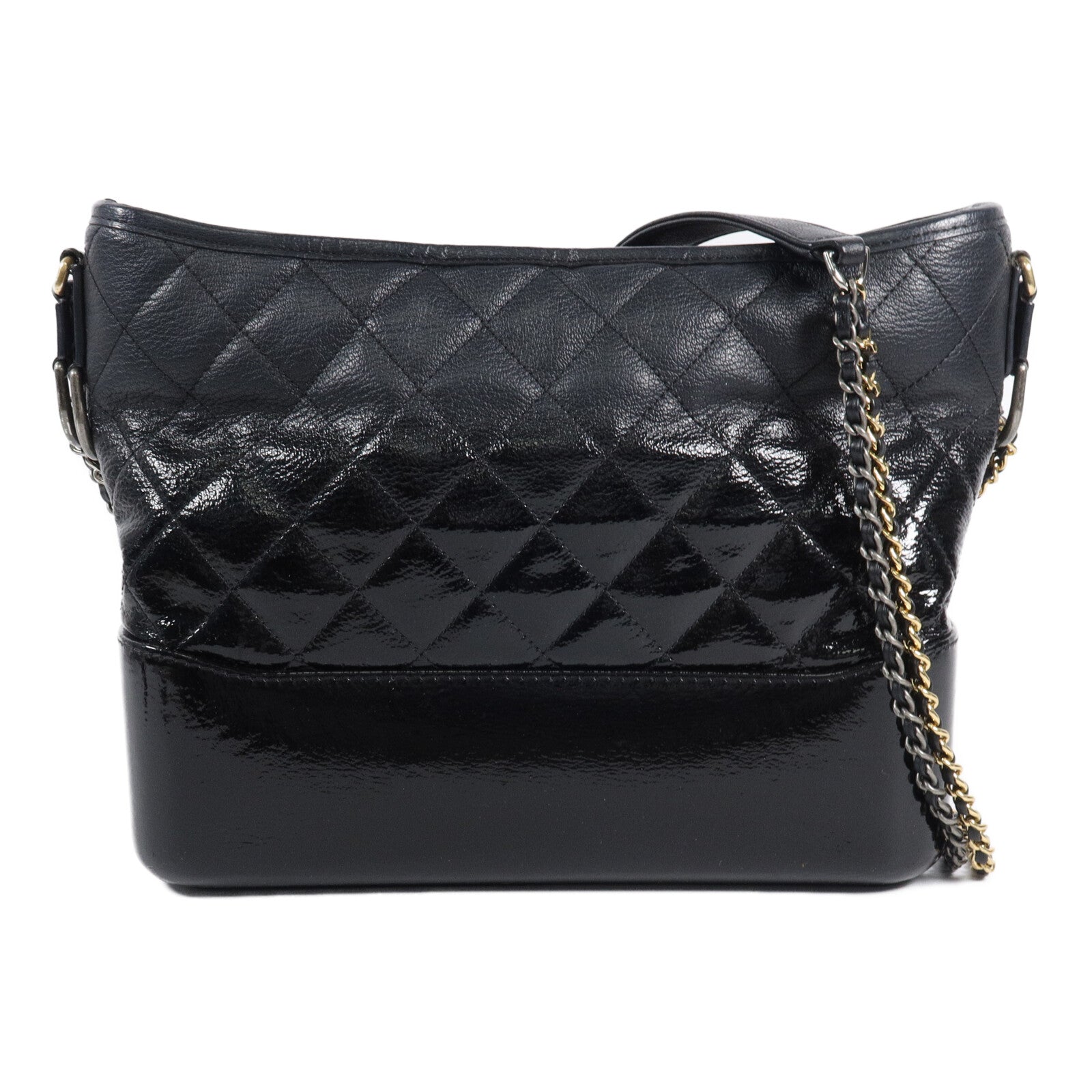 CHANEL 牛皮皮革Gabrielle Hobo Bag鏈帶肩背袋
