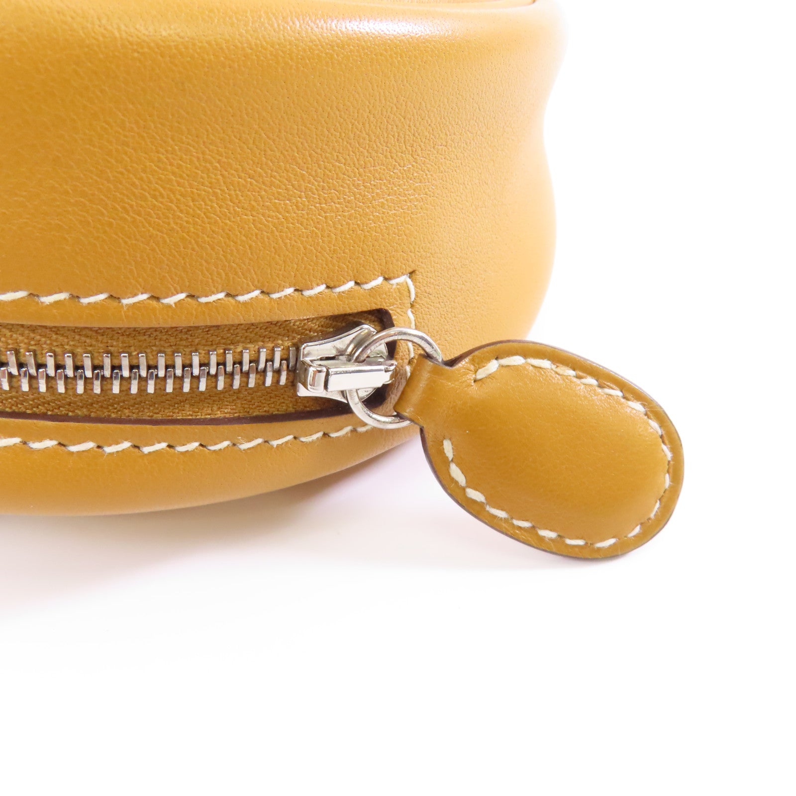 HERMES Swift皮革In The Loop Belt Bag銀扣肩背袋Sesame/Lime/棕色/黃色