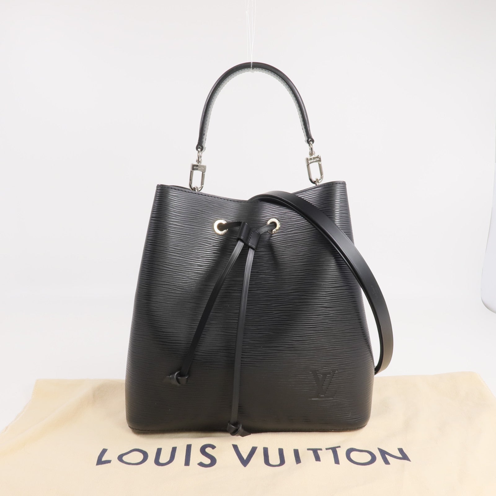 LOUIS VUITTON Epi Neo Noe MM銀扣手挽肩背兩用袋