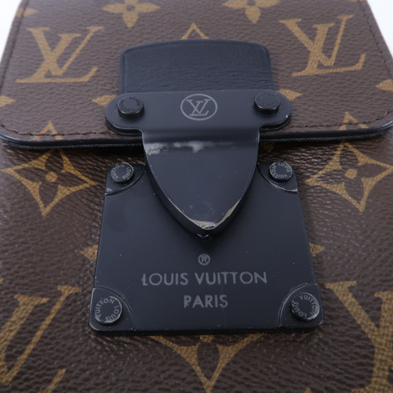 LOUIS VUITTON Monogram Macassar S-Lock肩背袋