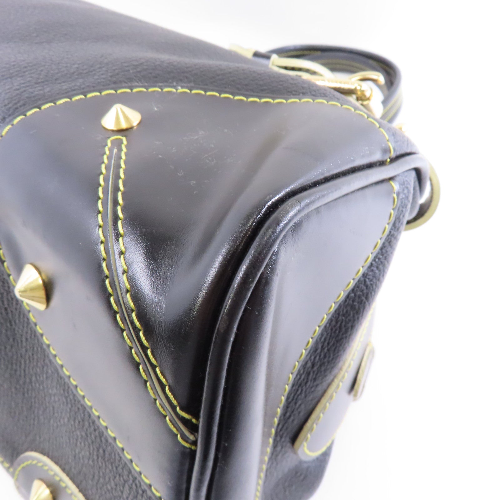 LOUIS VUITTON Suhari皮革Le Radieux金扣手挽袋黑色