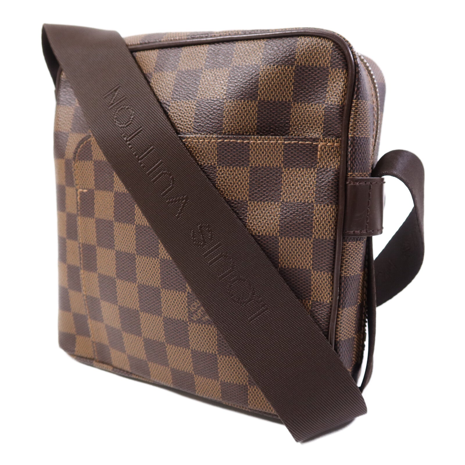 LOUIS VUITTON DamierOlav PM金扣肩背袋