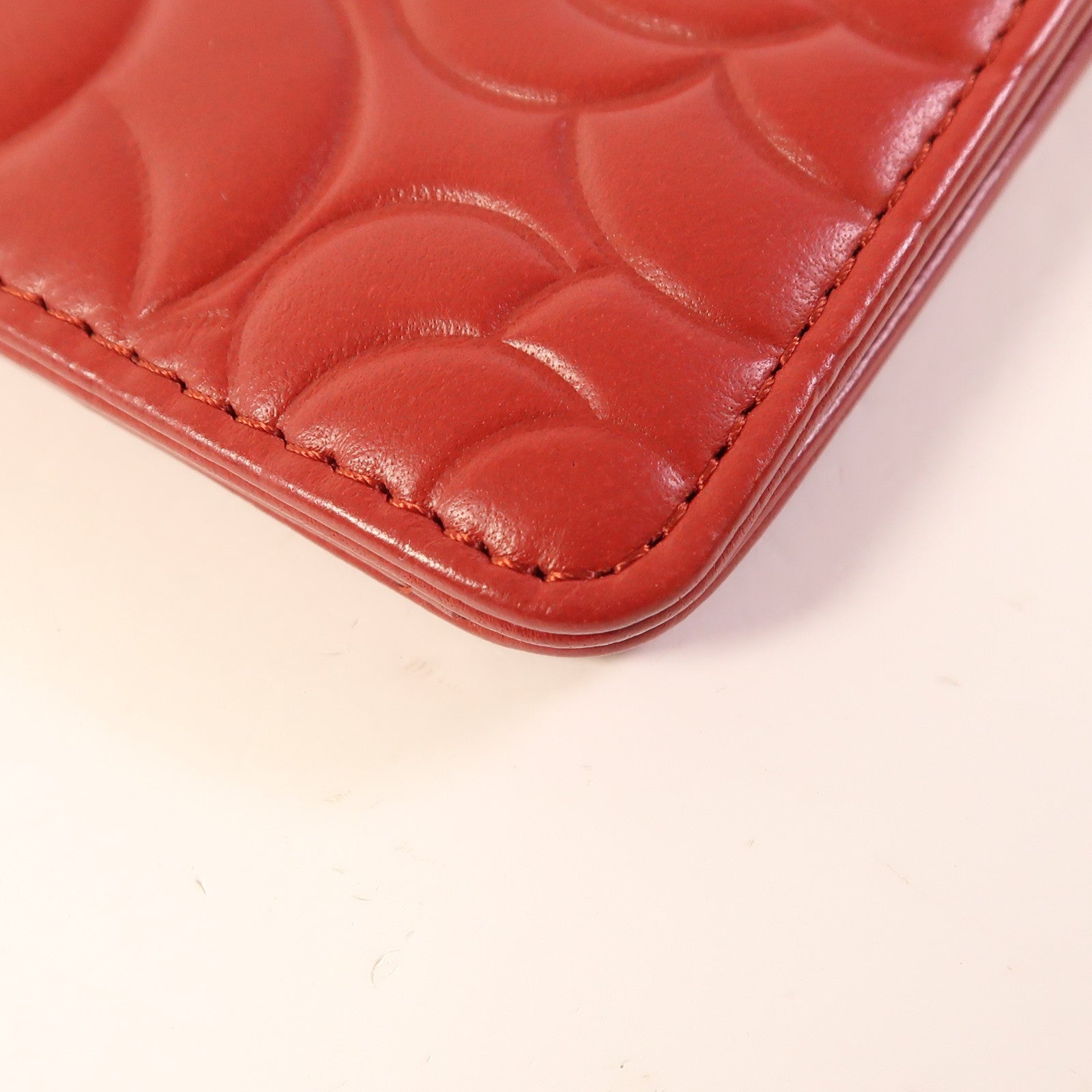 CHANEL 羊皮皮革Long Wallet銀扣長錢包