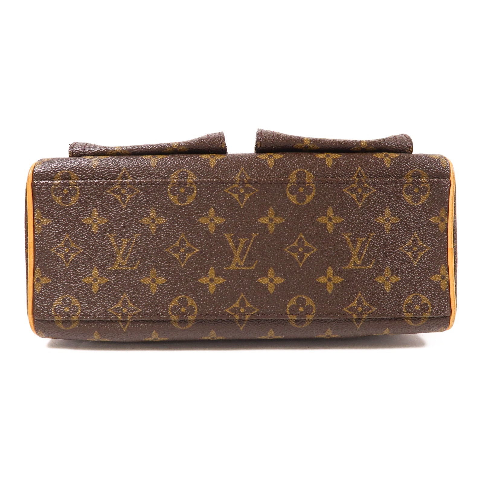 LOUIS VUITTON Monogram Manhattan PM手挽袋棕色