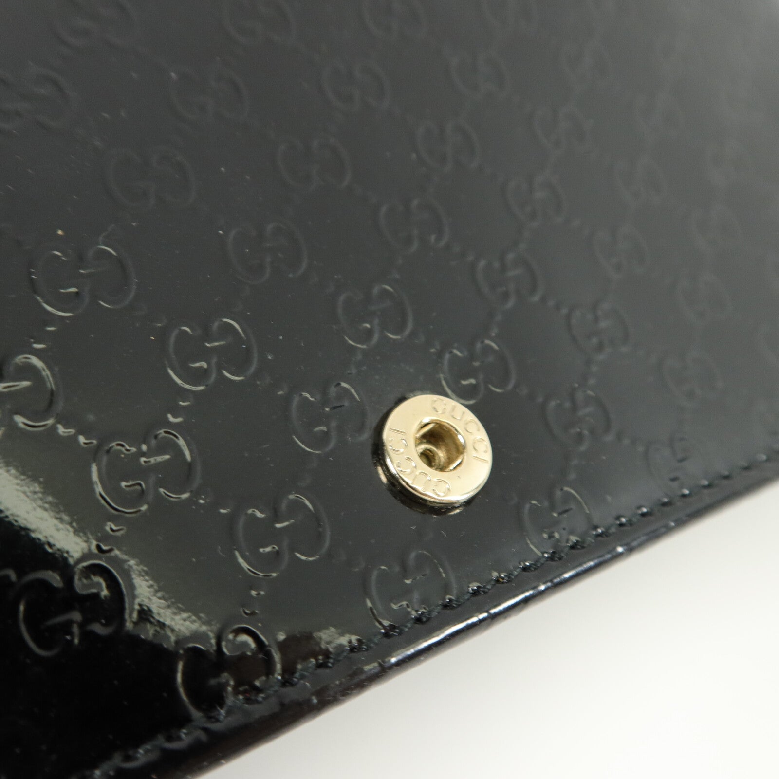 GUCCI 漆皮皮革Wallet on Chain肩背袋
