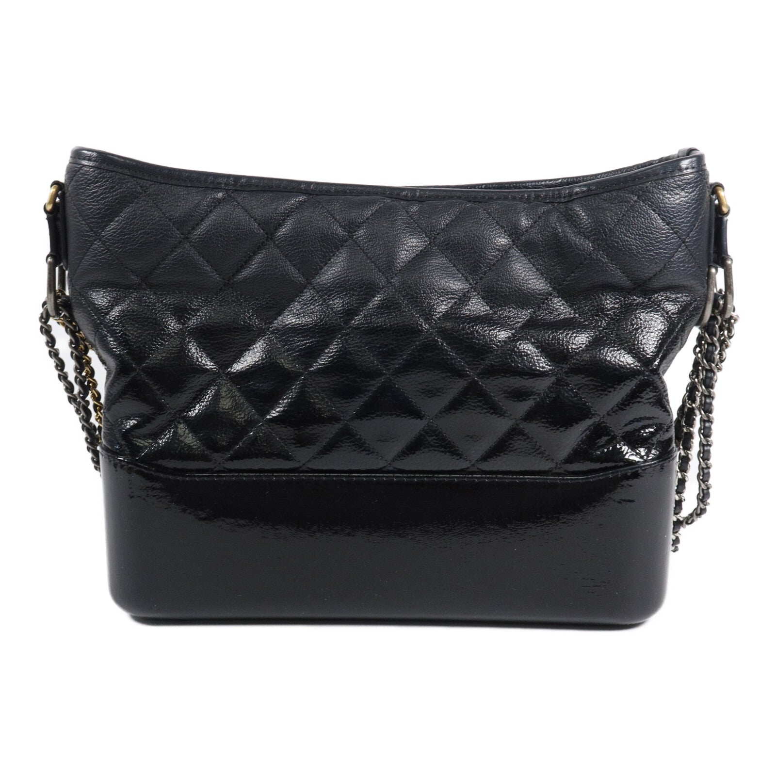 CHANEL 牛皮皮革Gabrielle Hobo Bag鏈帶肩背袋