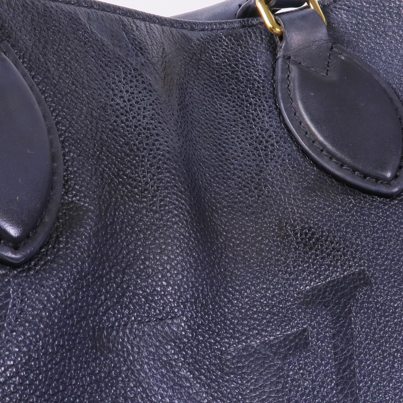 LOUIS VUITTON Monogram Empreinte On The Go MM金扣手挽肩背兩用袋